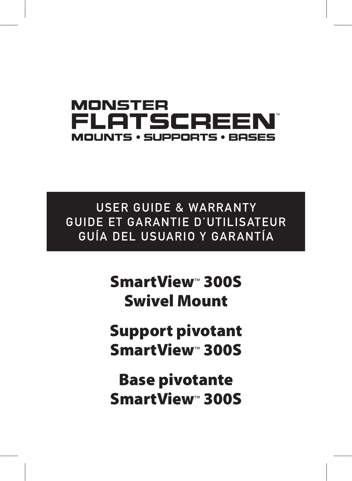 Monster Cable 300S User Manual