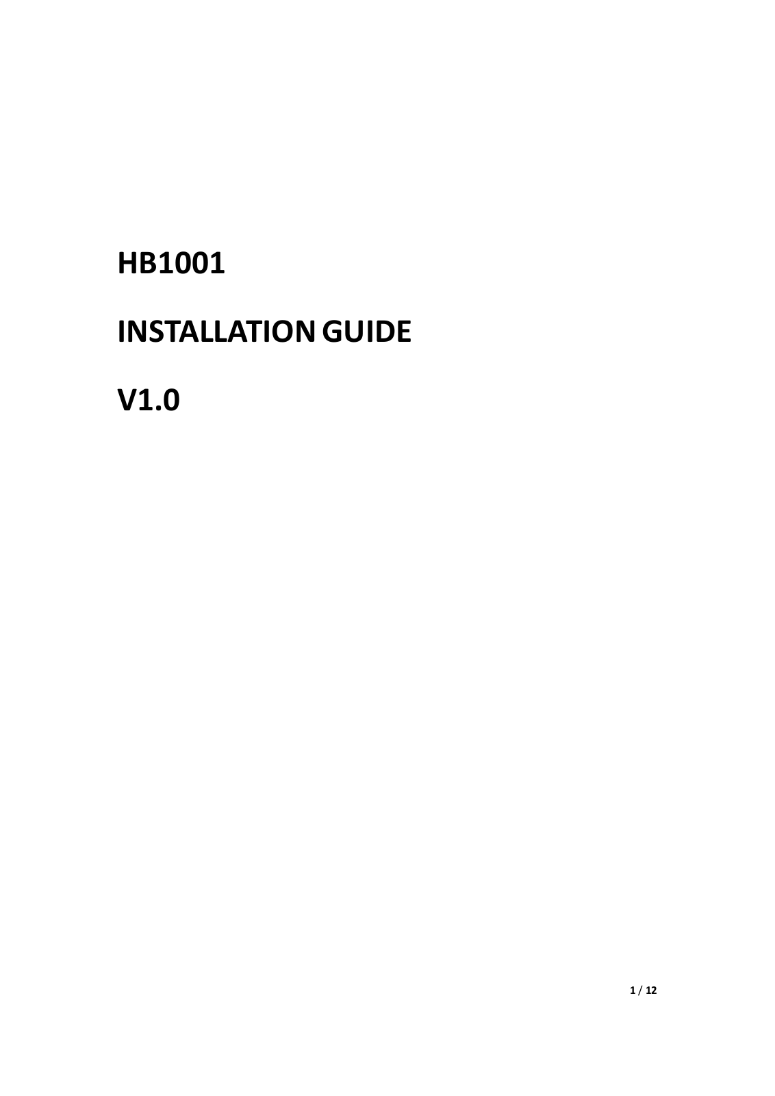 Gajah HB100100 Users Manual