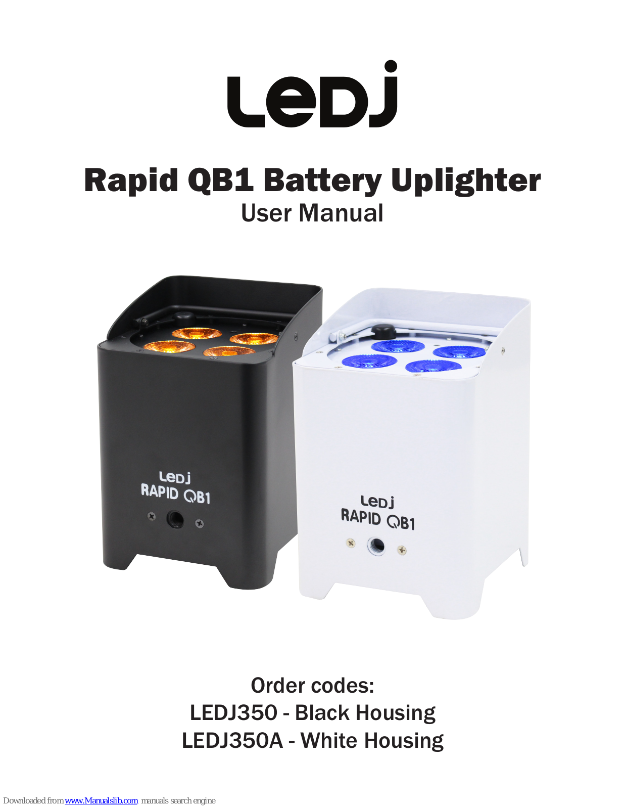 Ledj Rapid QB1, LEDJ350, LEDJ350A User Manual