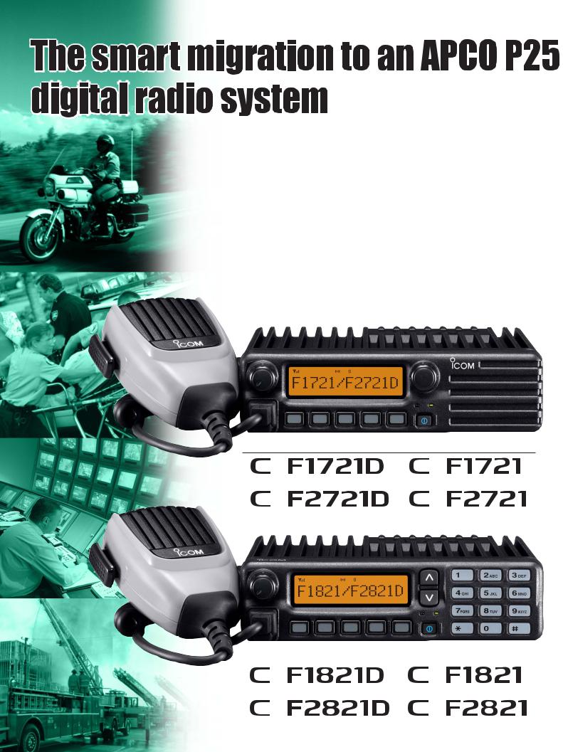 Icom IC-F1821D, IC-F2721D, IC-F1721D, IC-F2821, IC-F2721 Manual