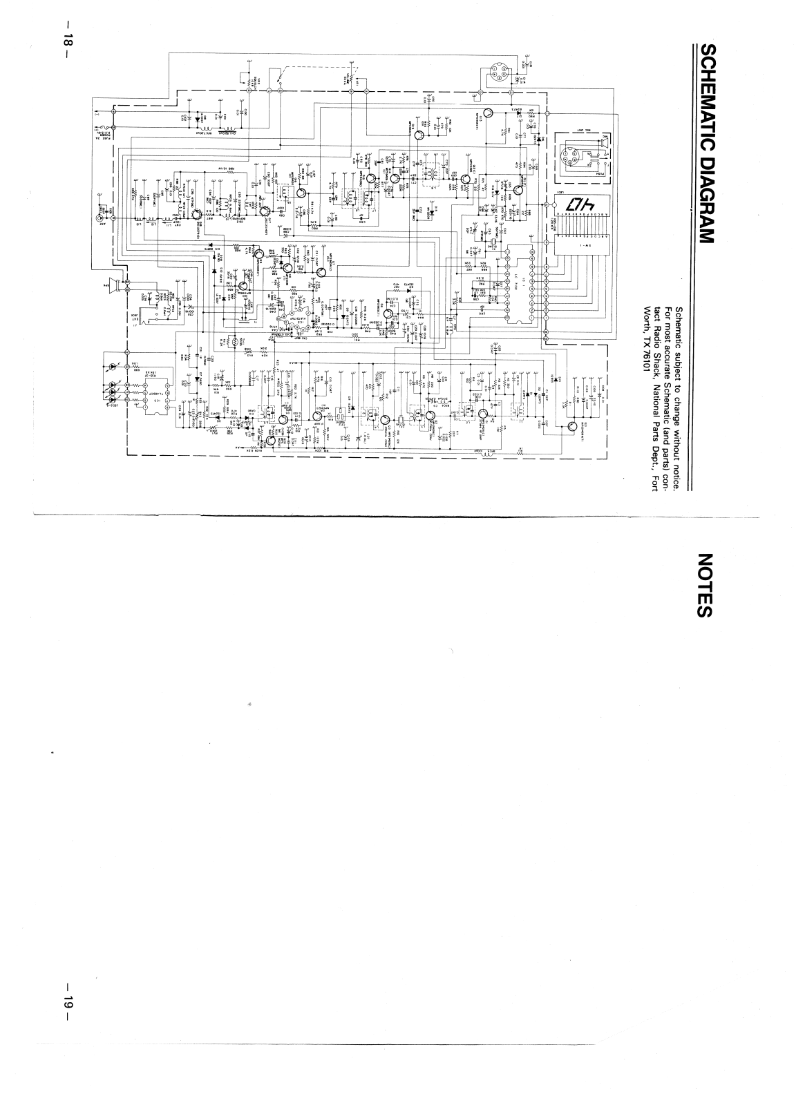 Realistic TRC-415 Schematic