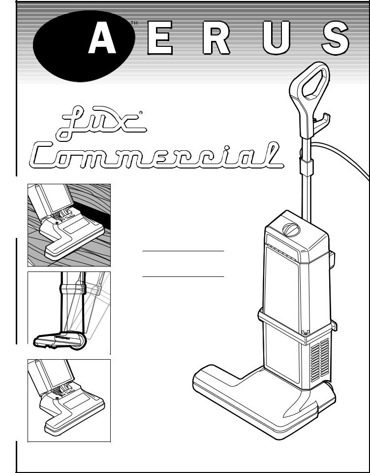 Aerus Lux Commercial Upright User Manual