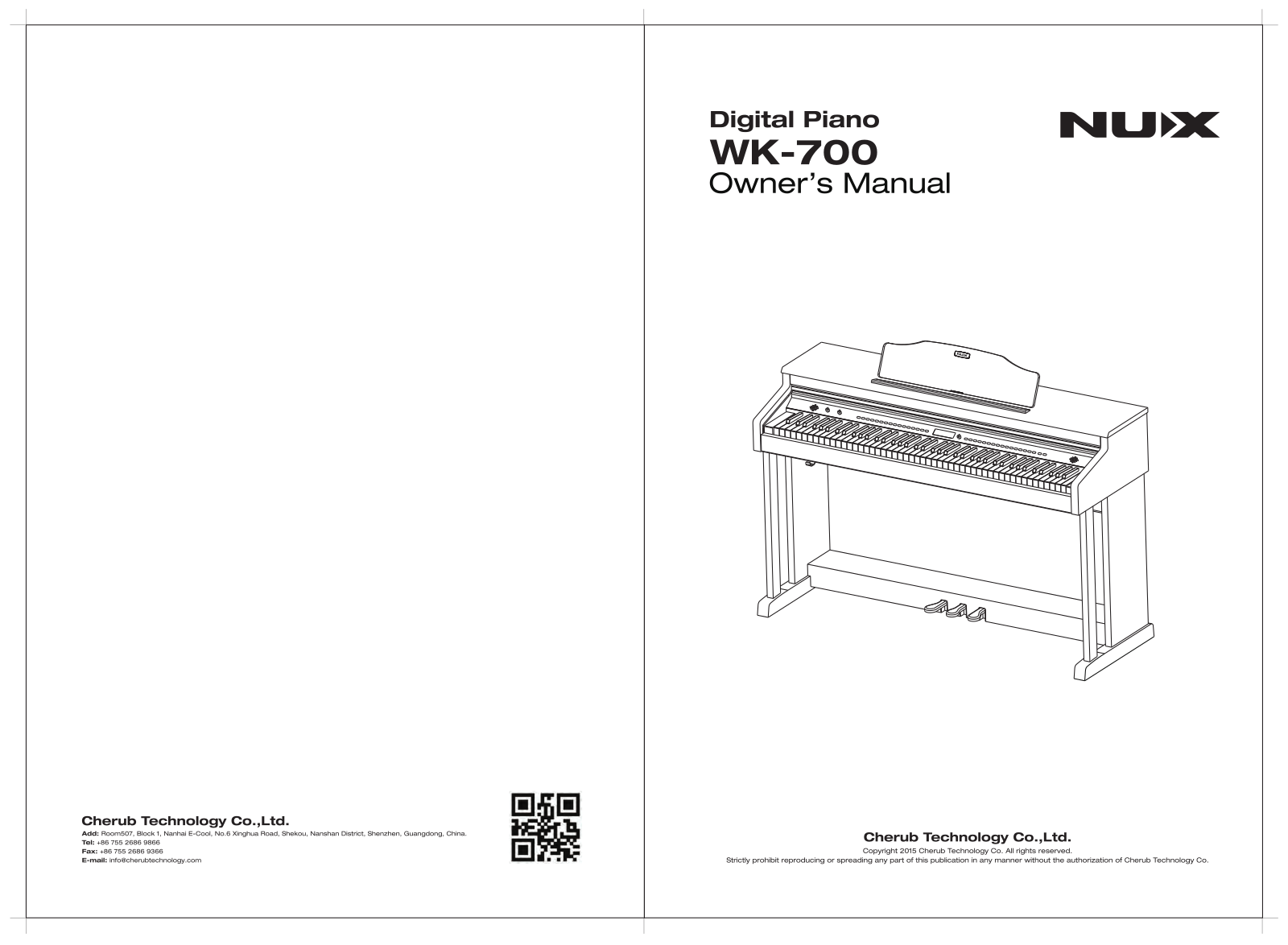 nux WK-700 Owner's Manual