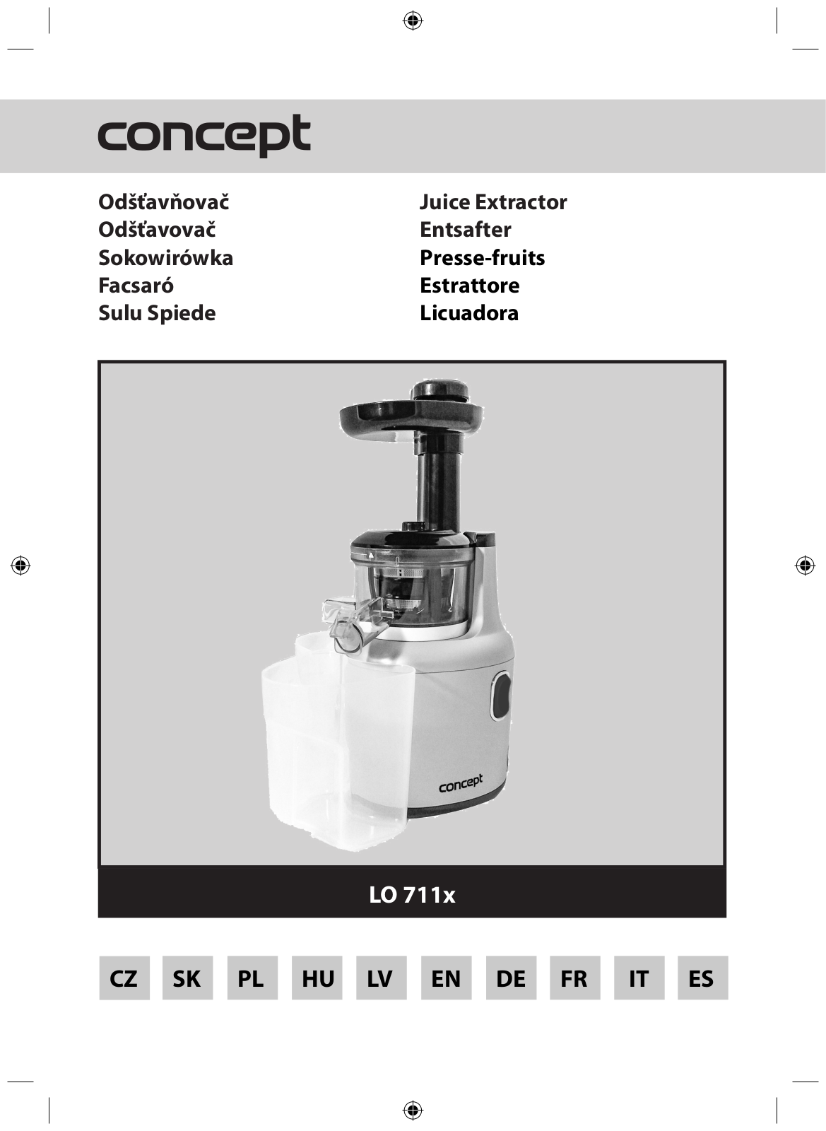 Concept LO7110, LO7111, LO7112 User Manual