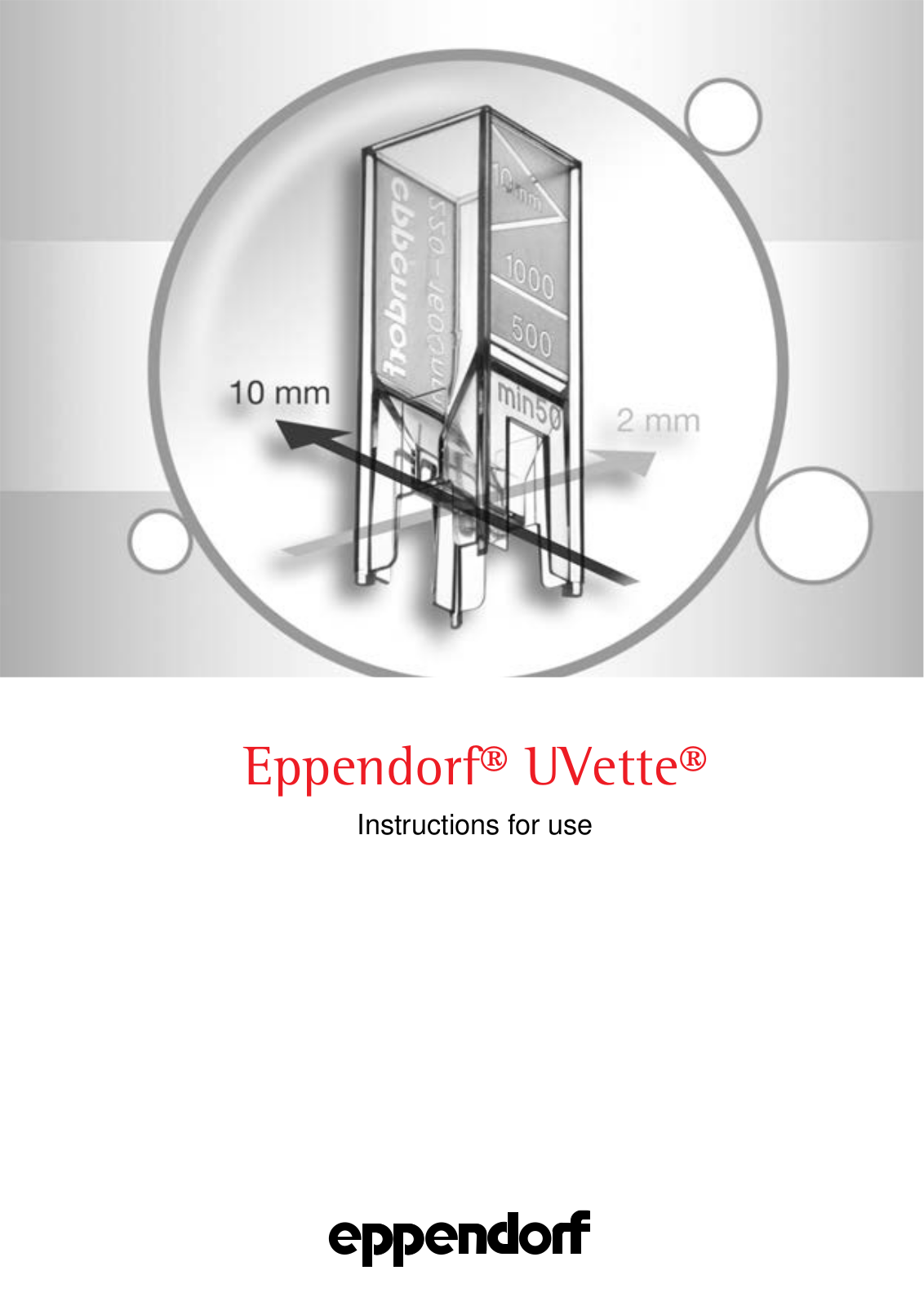 Eppendorf UVette User Manual