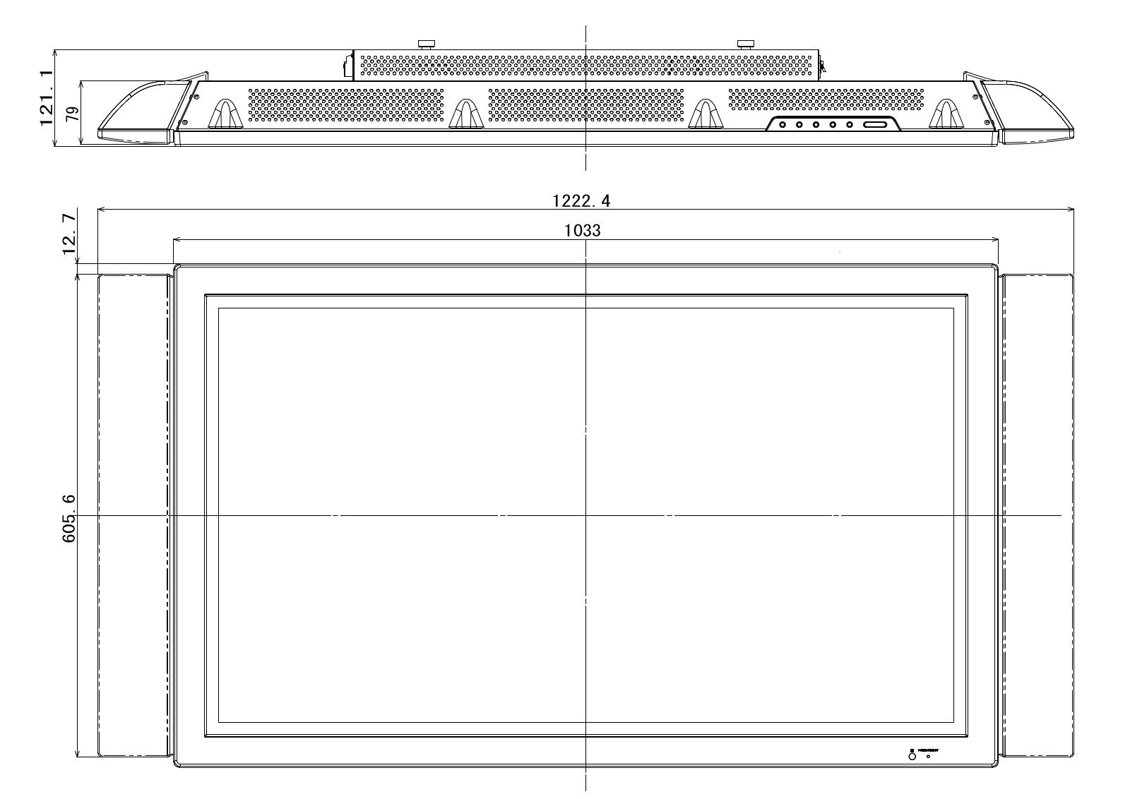 Sony FWD-42PV1 Dimensions Diagram