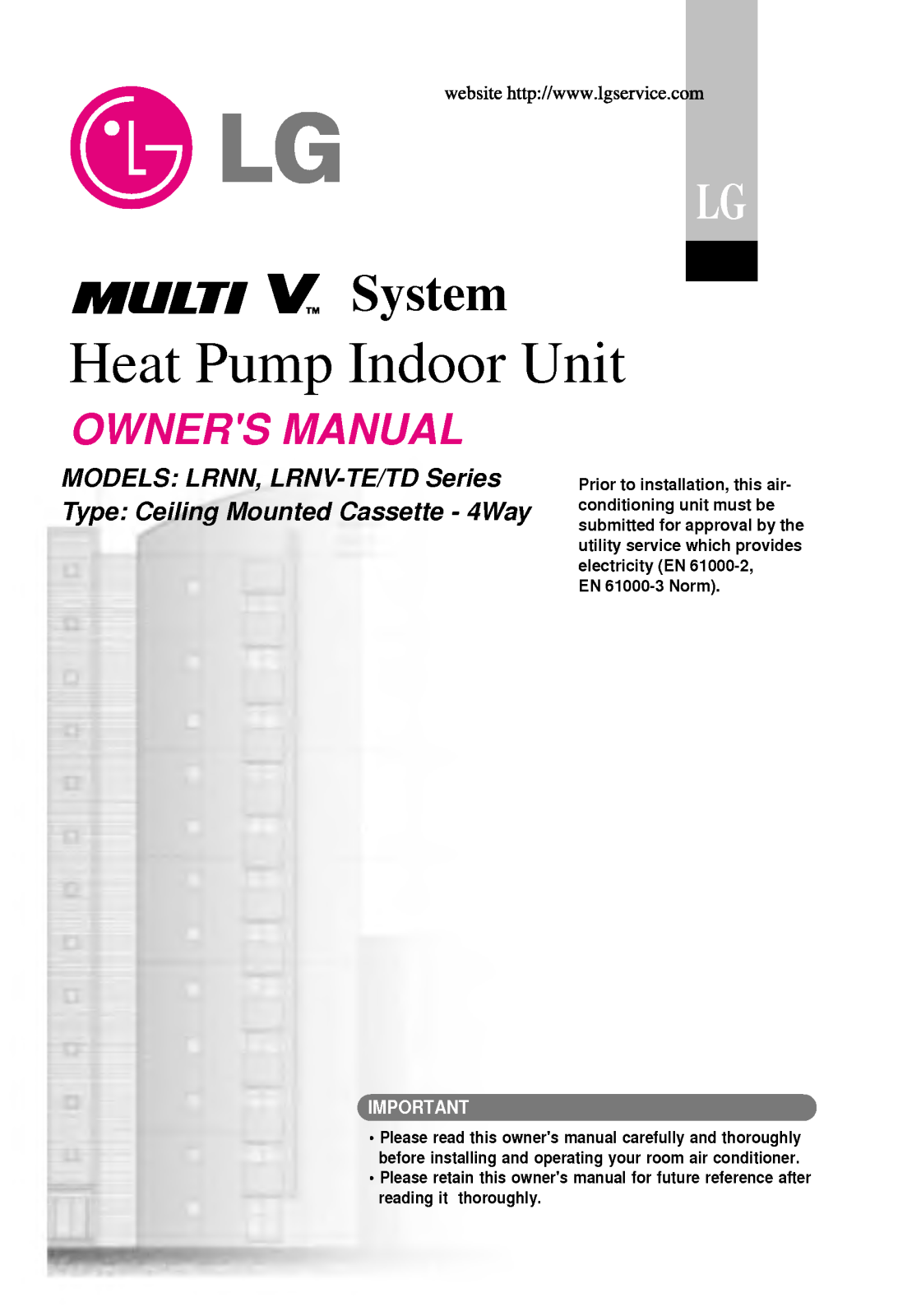 LG LRNN186TEA0 User Manual