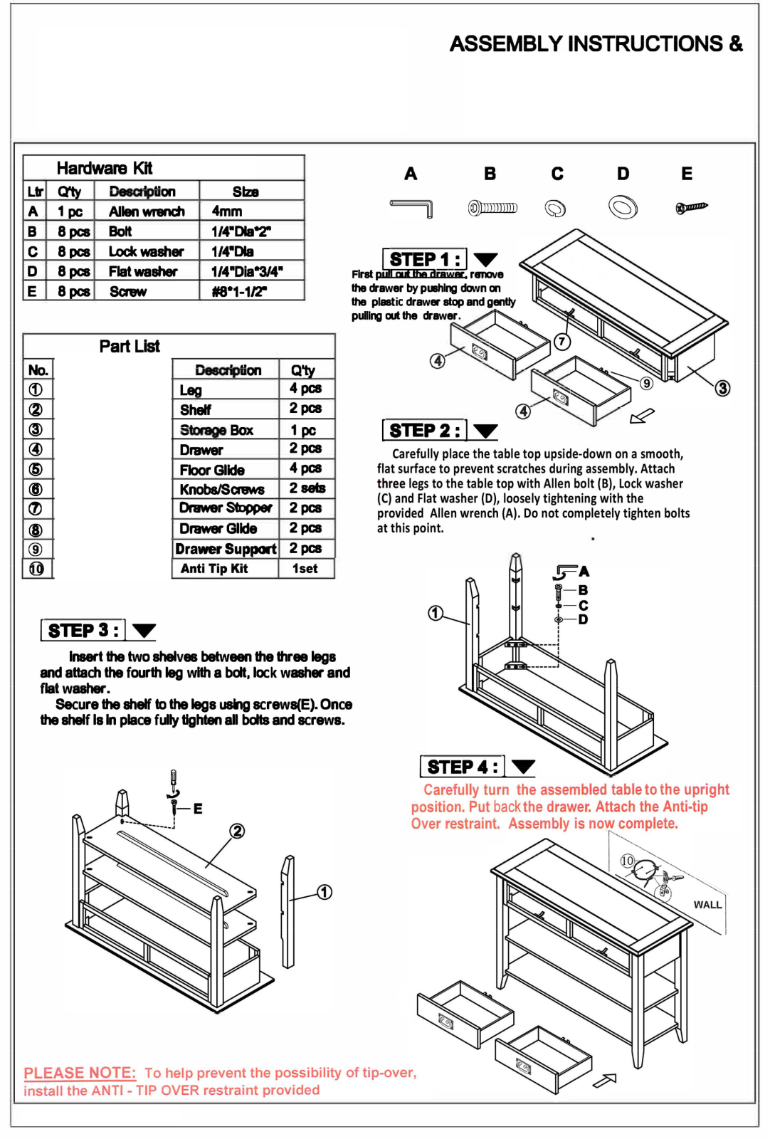 Lark Manor™ BGLS7608 Installation & Assembly - ManualMachine.com