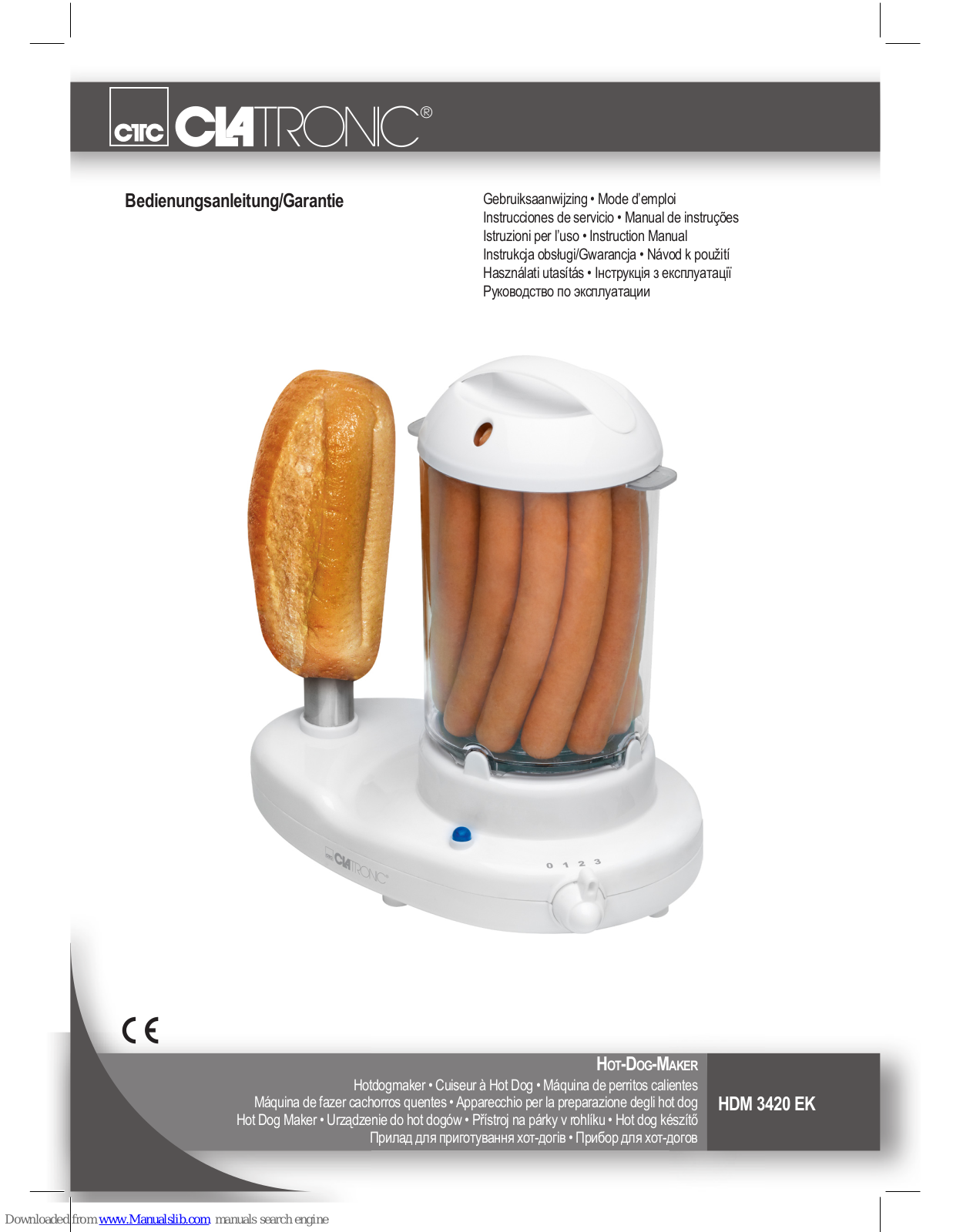 Clatronic HDM 3420 EK Instruction Manual