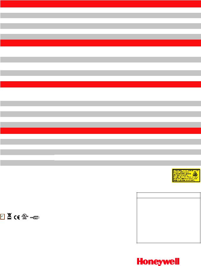 Honeywell 1202G-1 Product Data Sheet