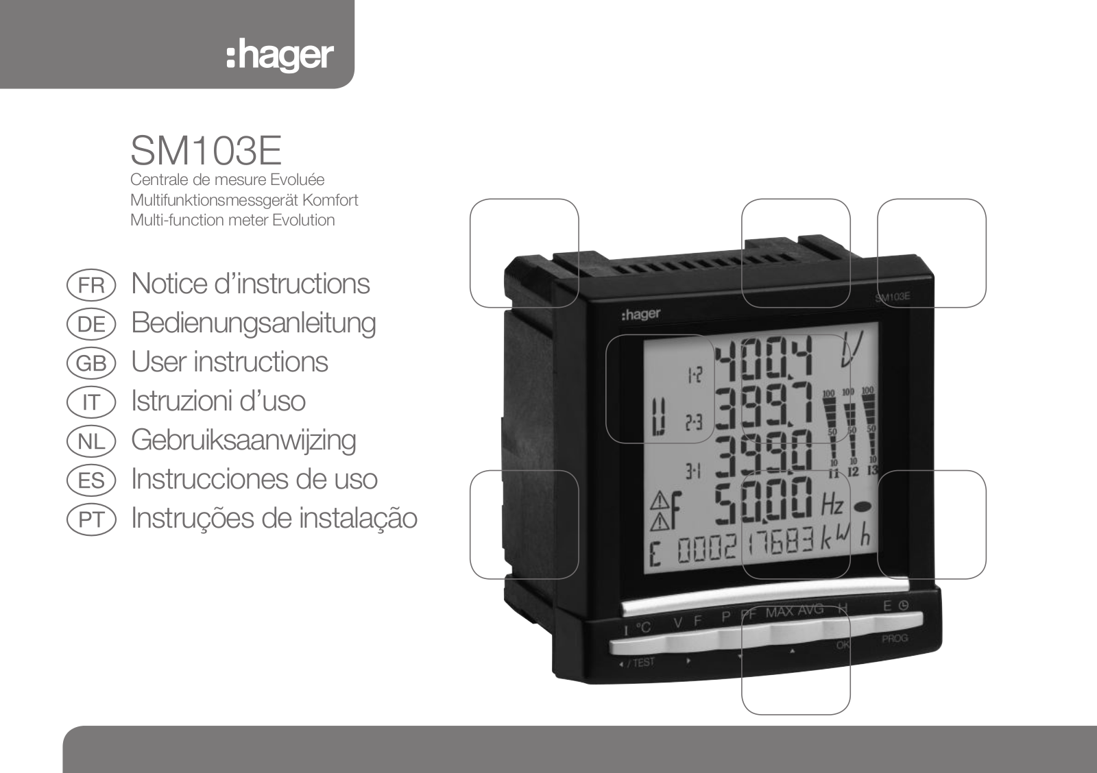 Hager SM103E User guide