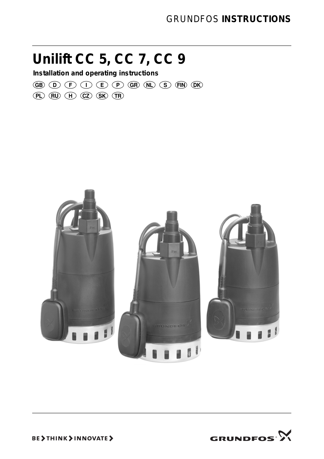 Grundfos Unilift CC User manual