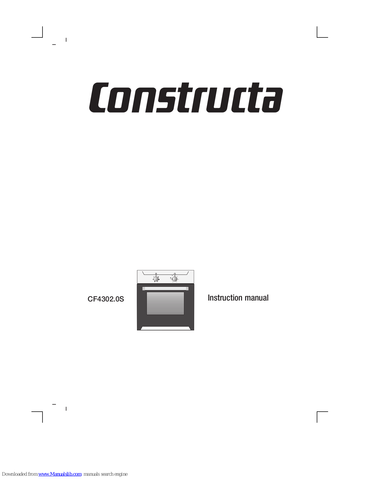 CONSTRUCTA CF4302.0S Instruction Manual