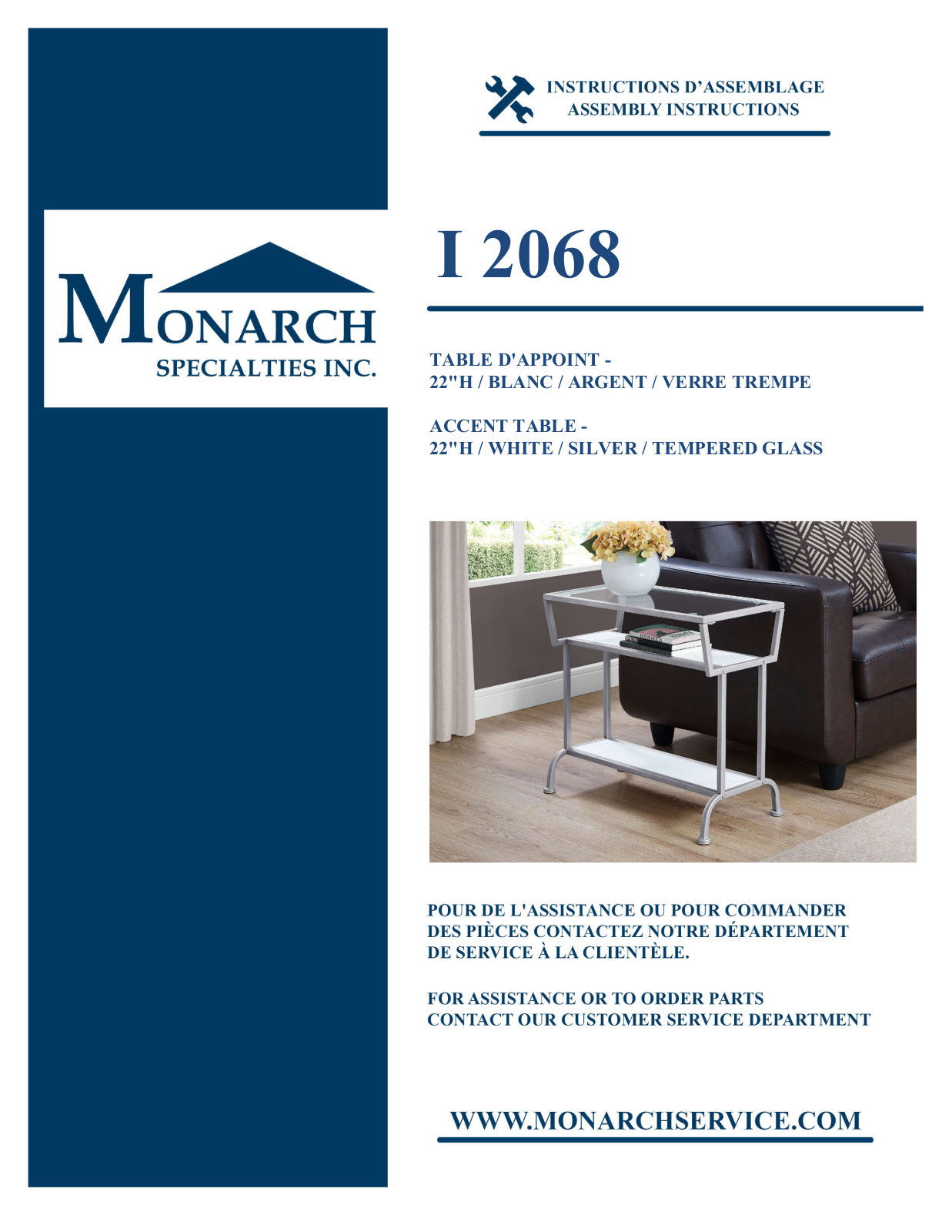 Monarch I2068 Assembly Guide - ManualMachine.com