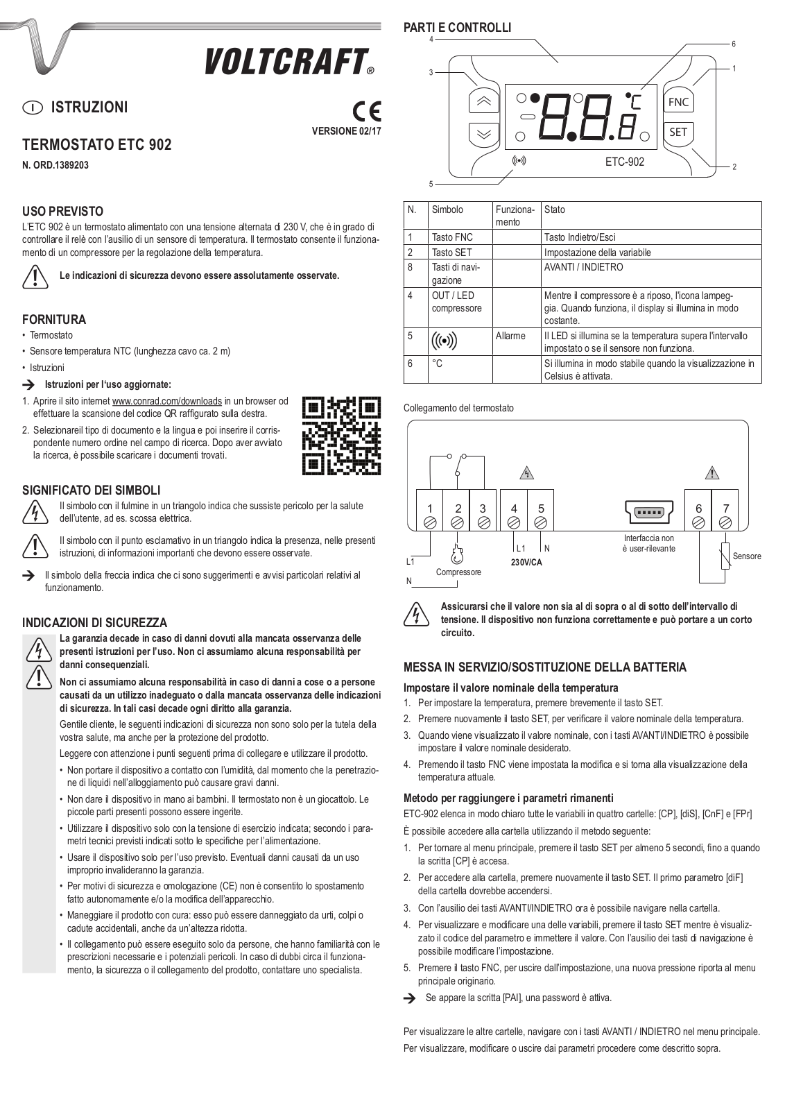 VOLTCRAFT ETC-902 Operation Manual