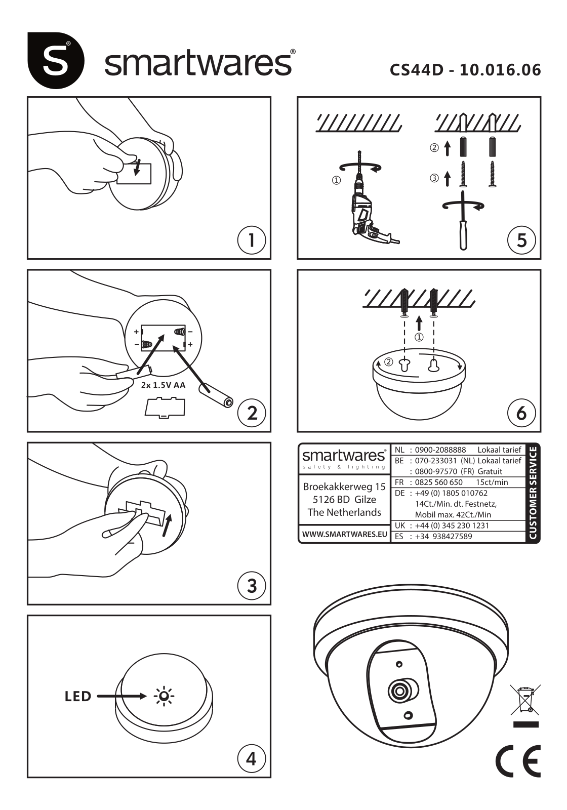 Smartwares CS44D User guide