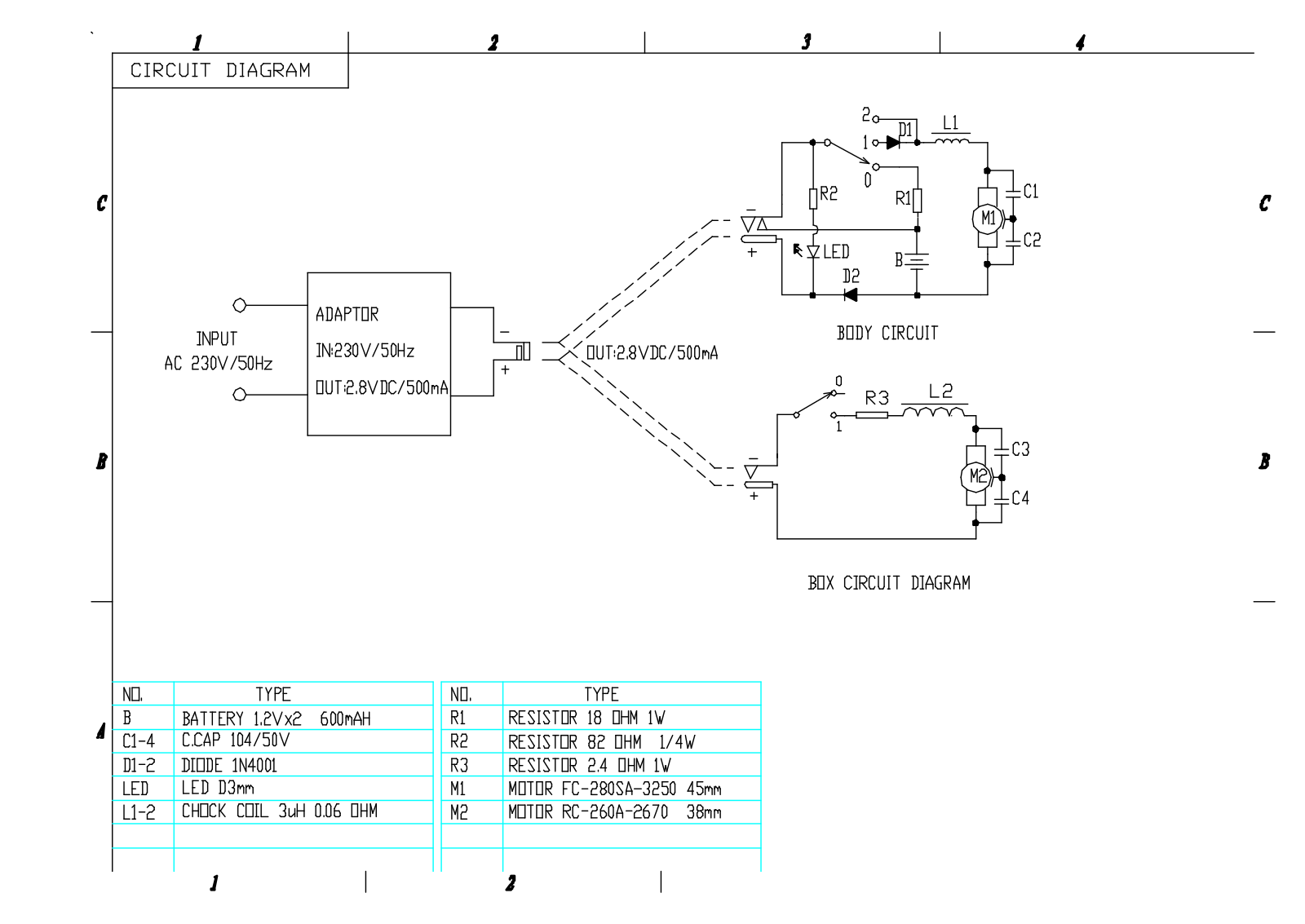 Vitek VT-2203 Circuit diagrams