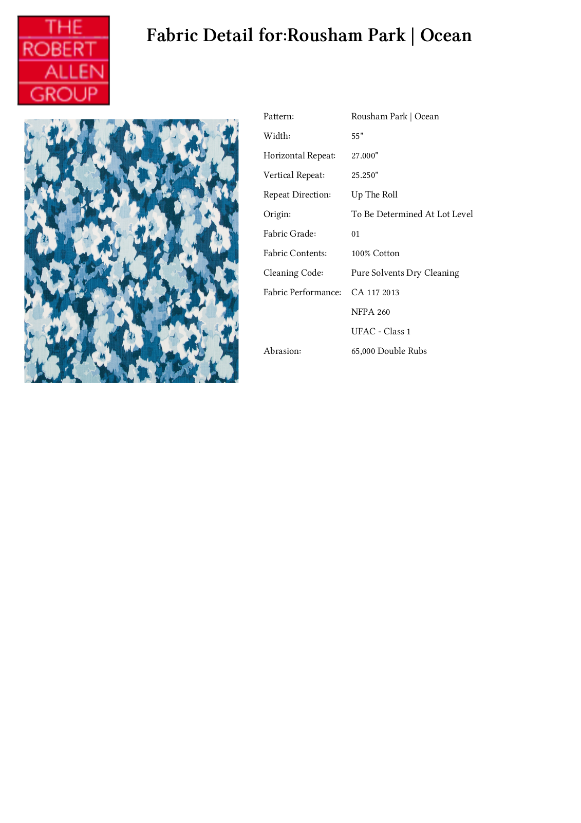 Robert Allen RALF2026 Specifications - ManualMachine.com