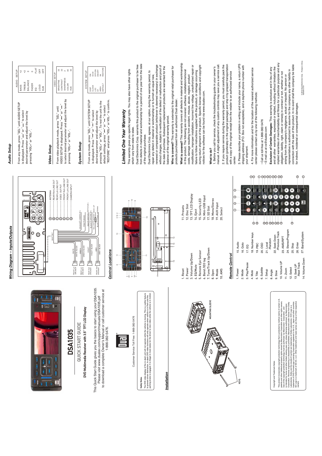 Dual DSA-1035 Owners Manual