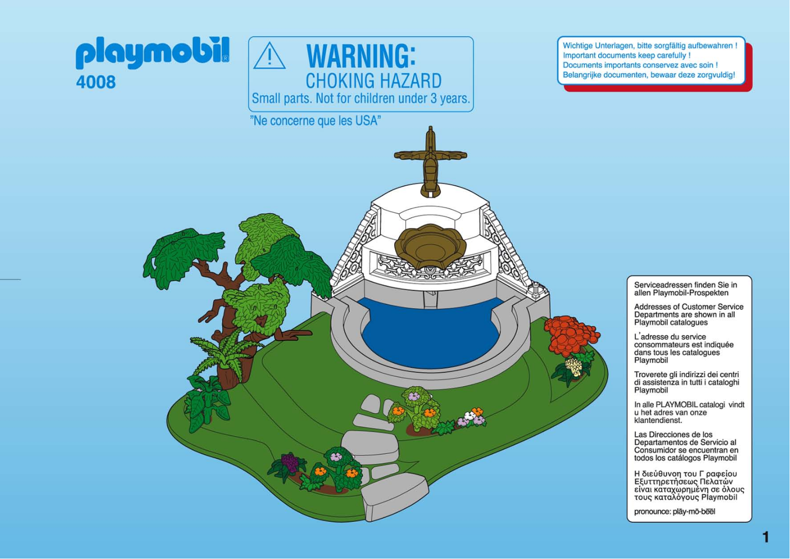 Playmobil 4008 Instructions