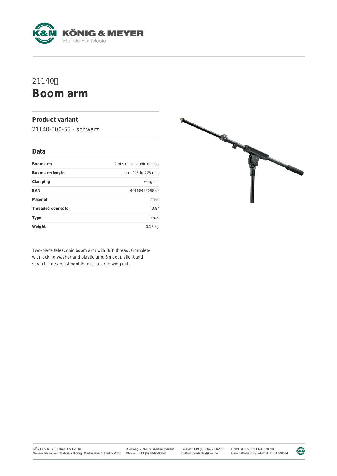 K&M 21140 User Manual