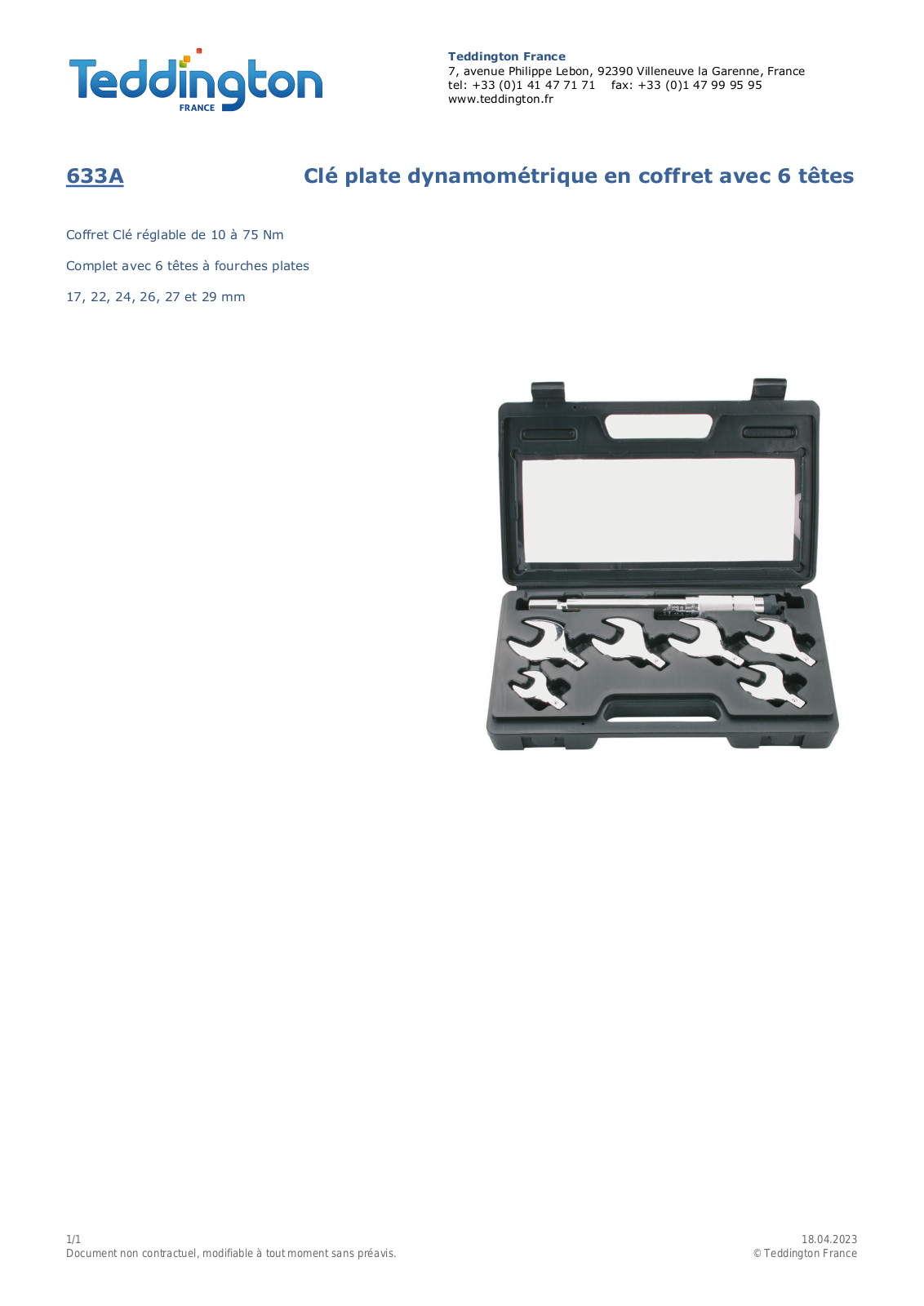 Teddington 633 A Specification - ManualMachine.com