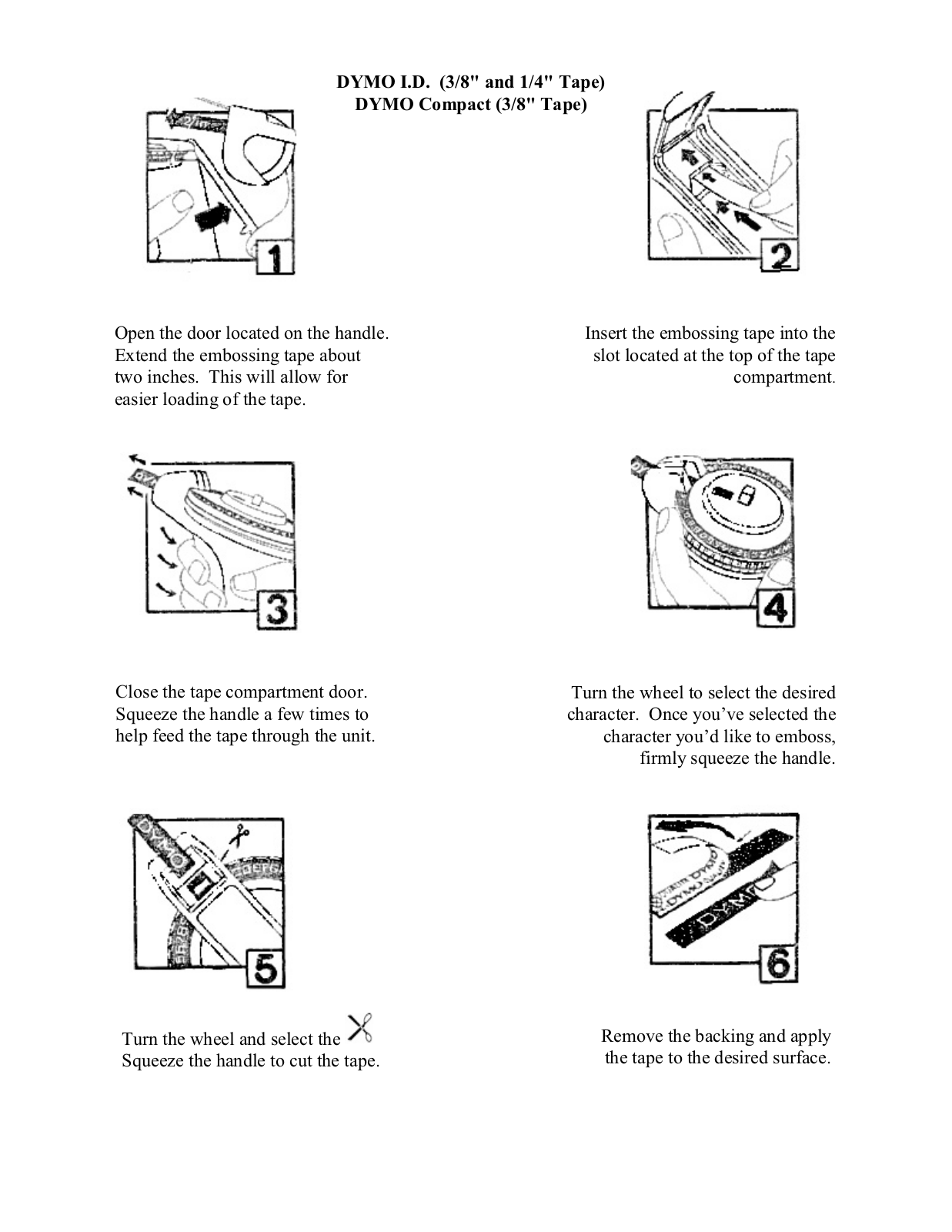 DYMO ID Instruction Manual