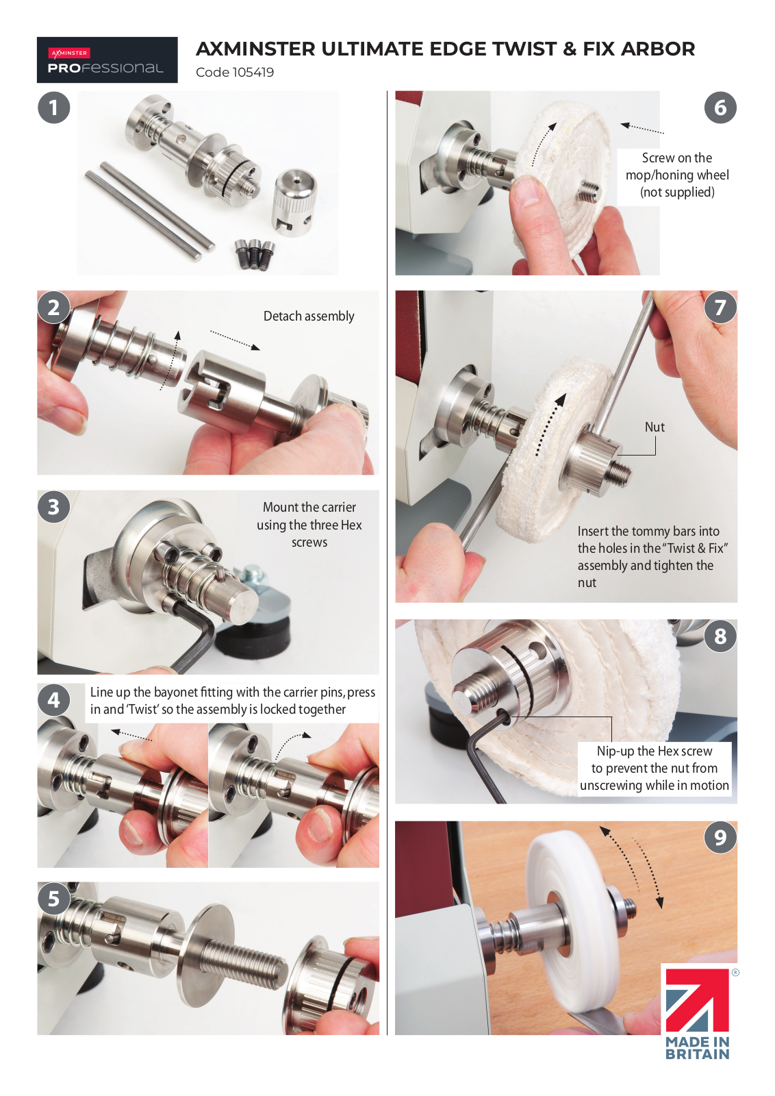 Axminster 105419 User guide - ManualMachine.com