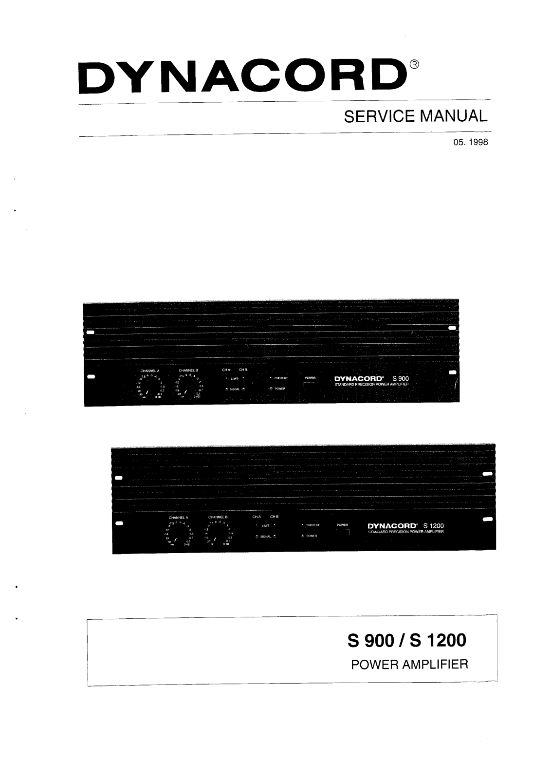 Dynacord S-1200 Service manual