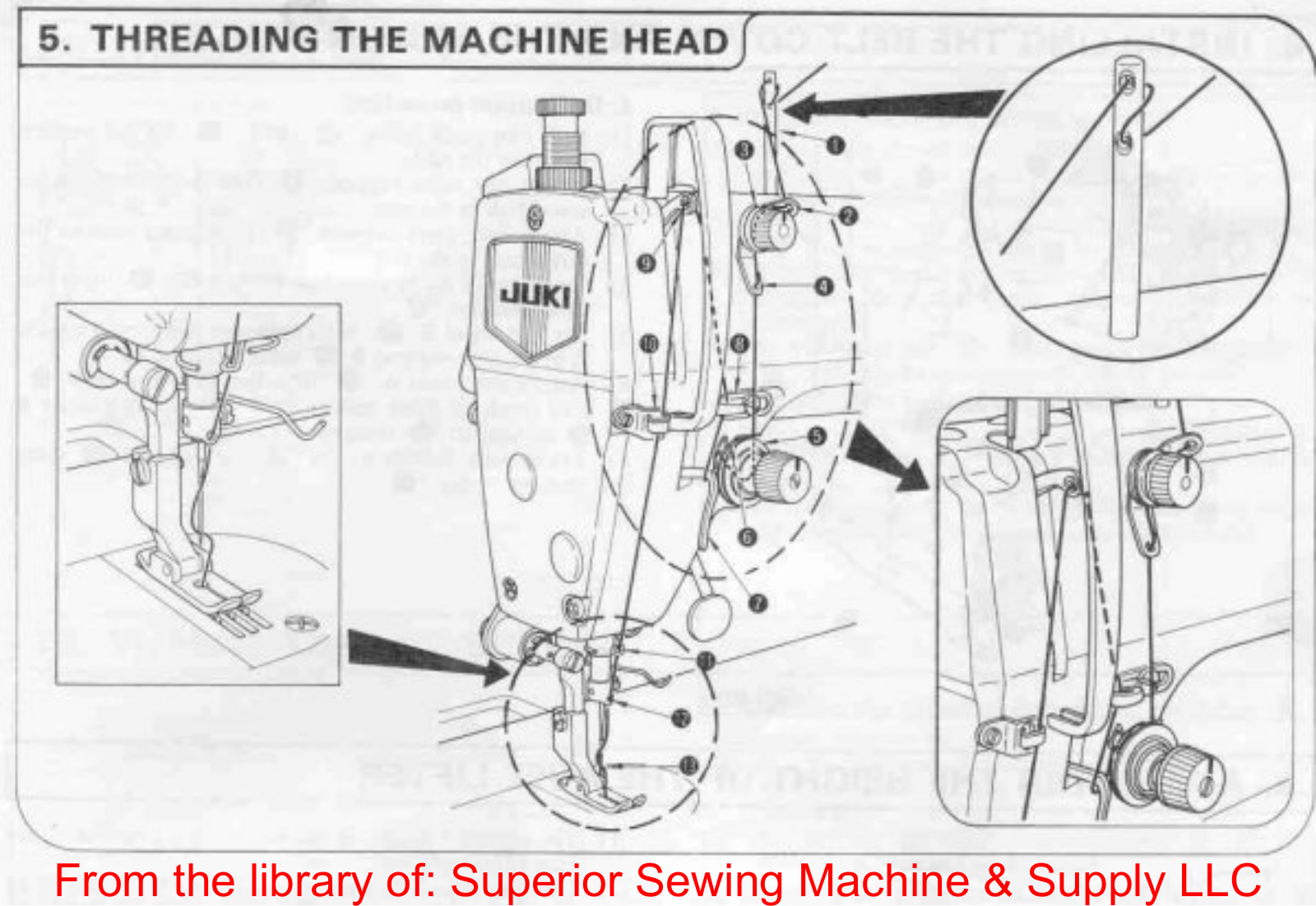 Juki DLD-5430-6 Threading Diagram