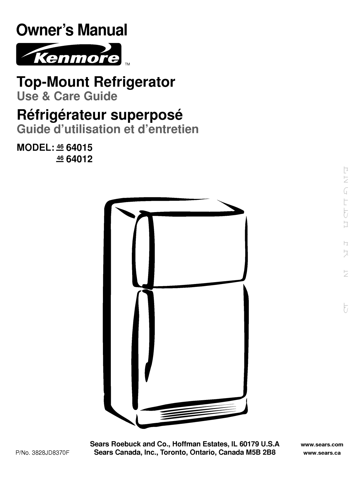 LG 46-64012, 46-64015 User Manual