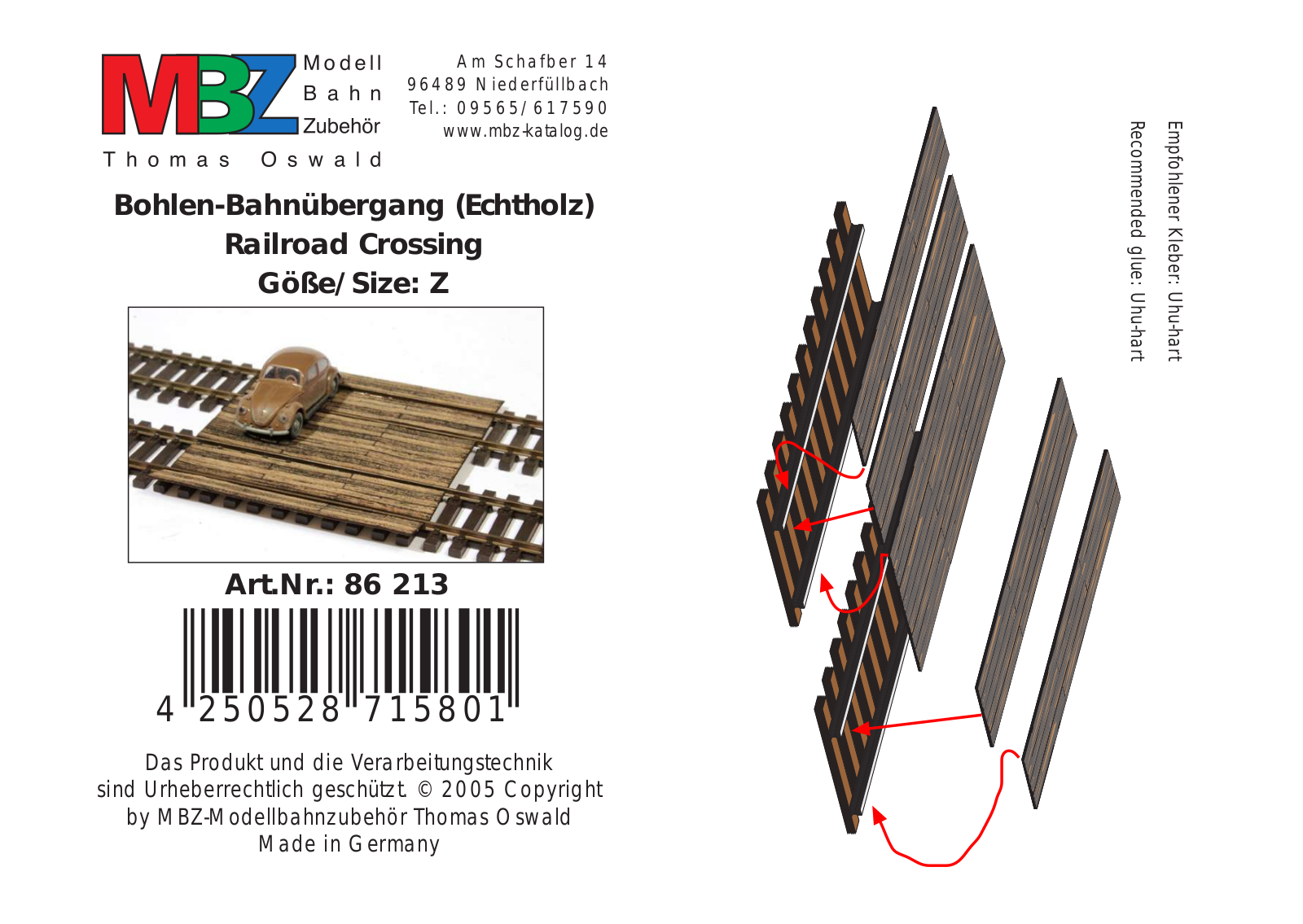 MBZ 86213 User guide