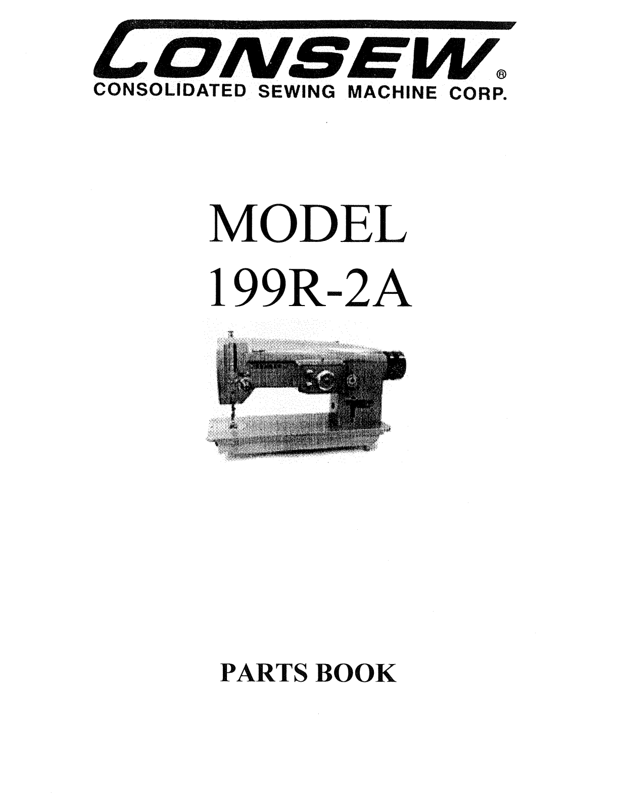 Consew 199R-2A Parts Guide