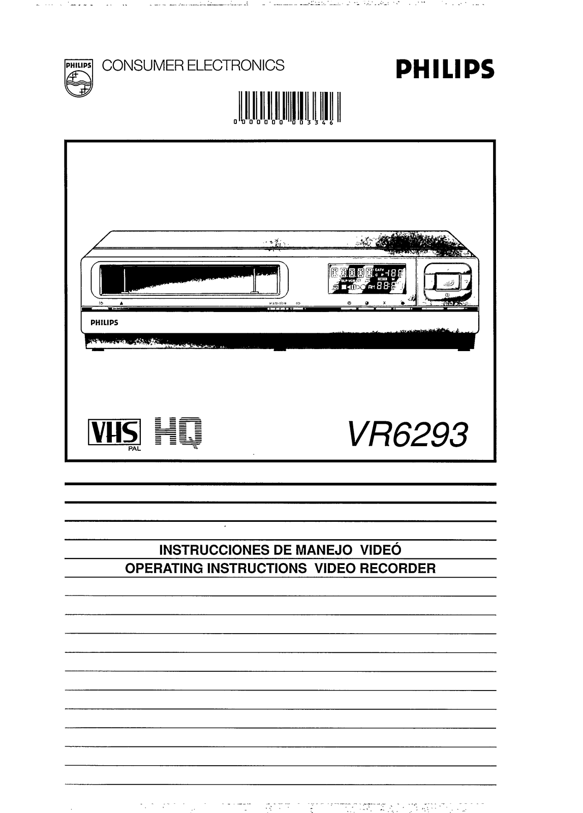 Philips VR6293 User Manual