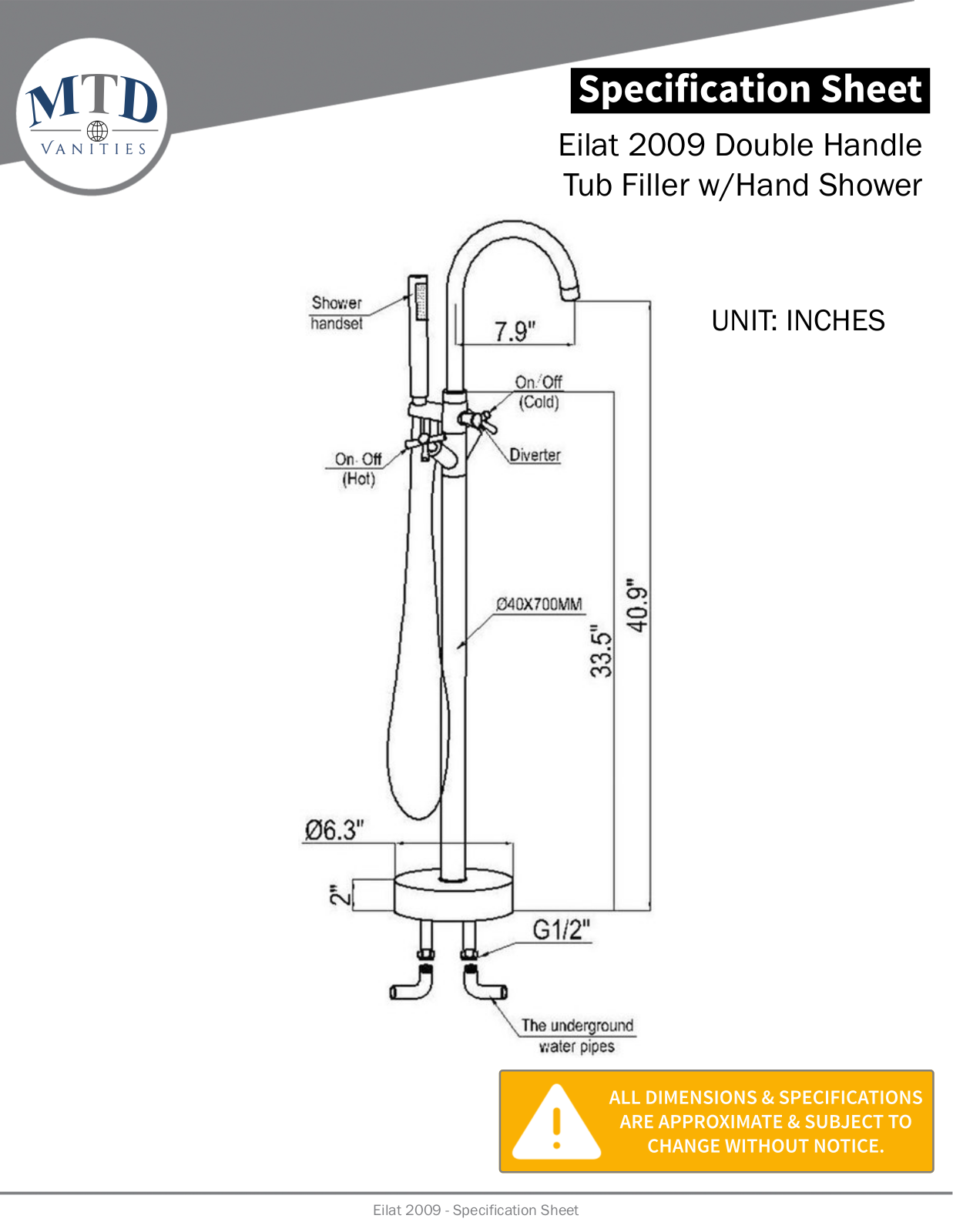 MTD Vanities MTVT1210 Specifications - ManualMachine.com