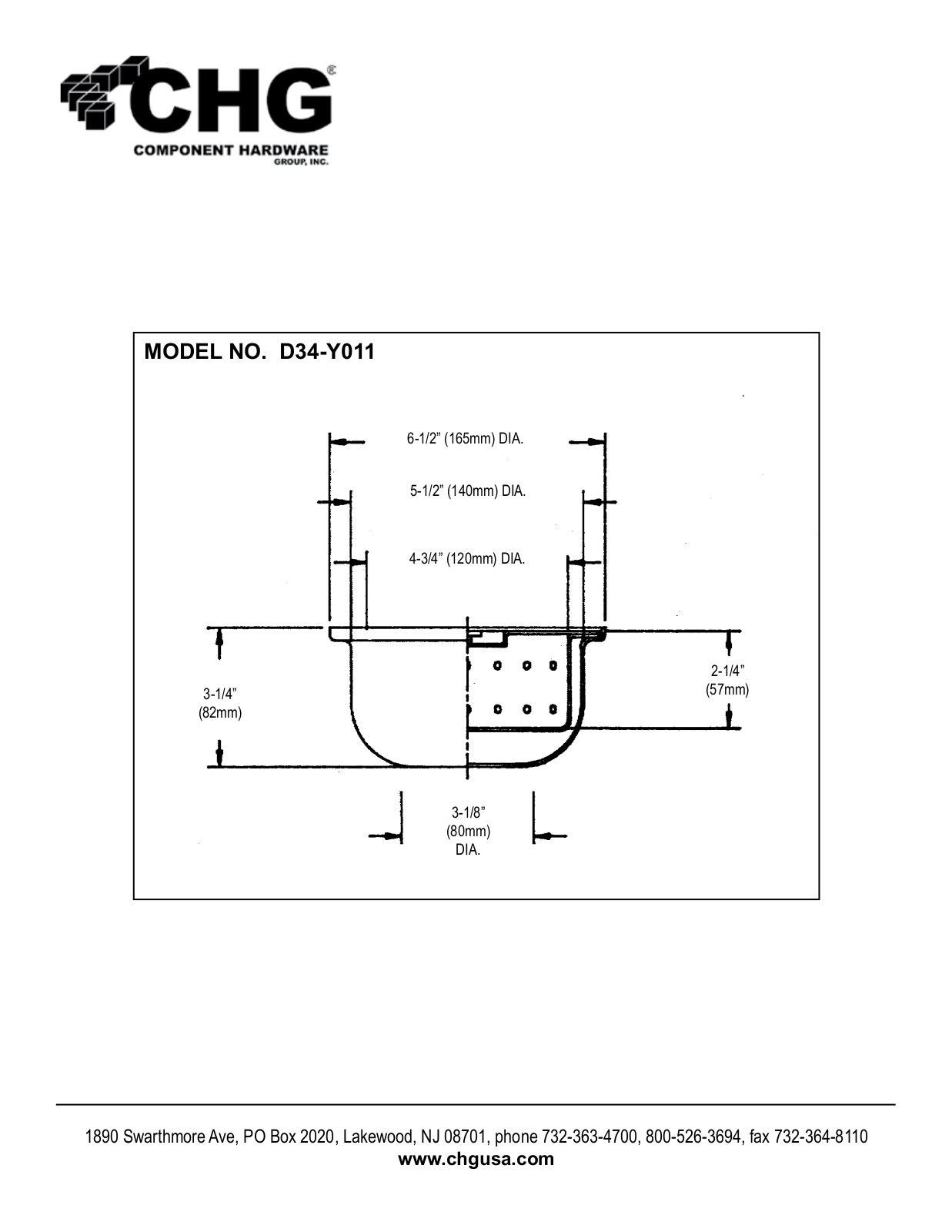 Component Hardware D34-Y011 User Manual