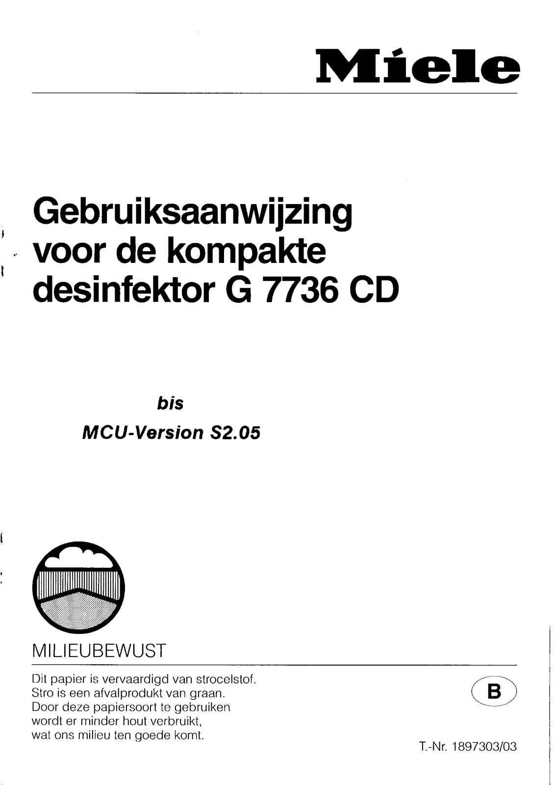 Miele G 7736 CD User Manual