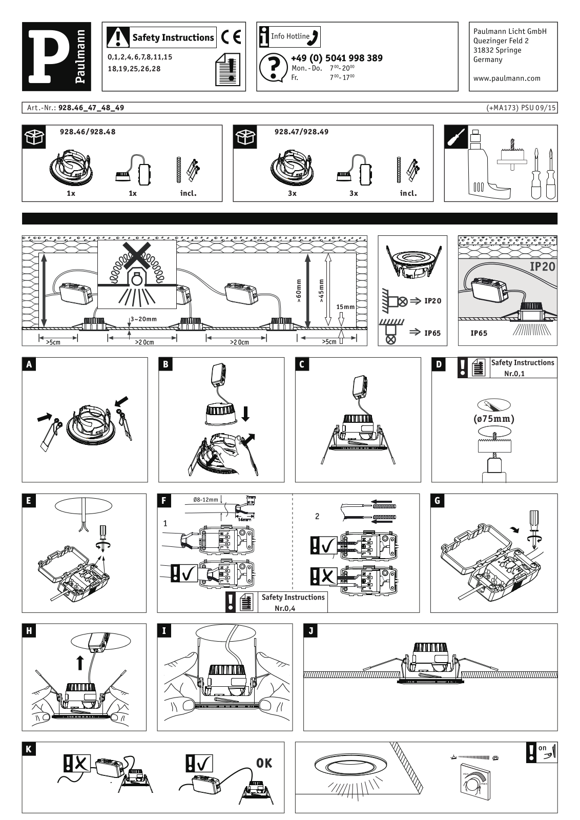 Paulmann 928.49 User Manual - ManualMachine.com