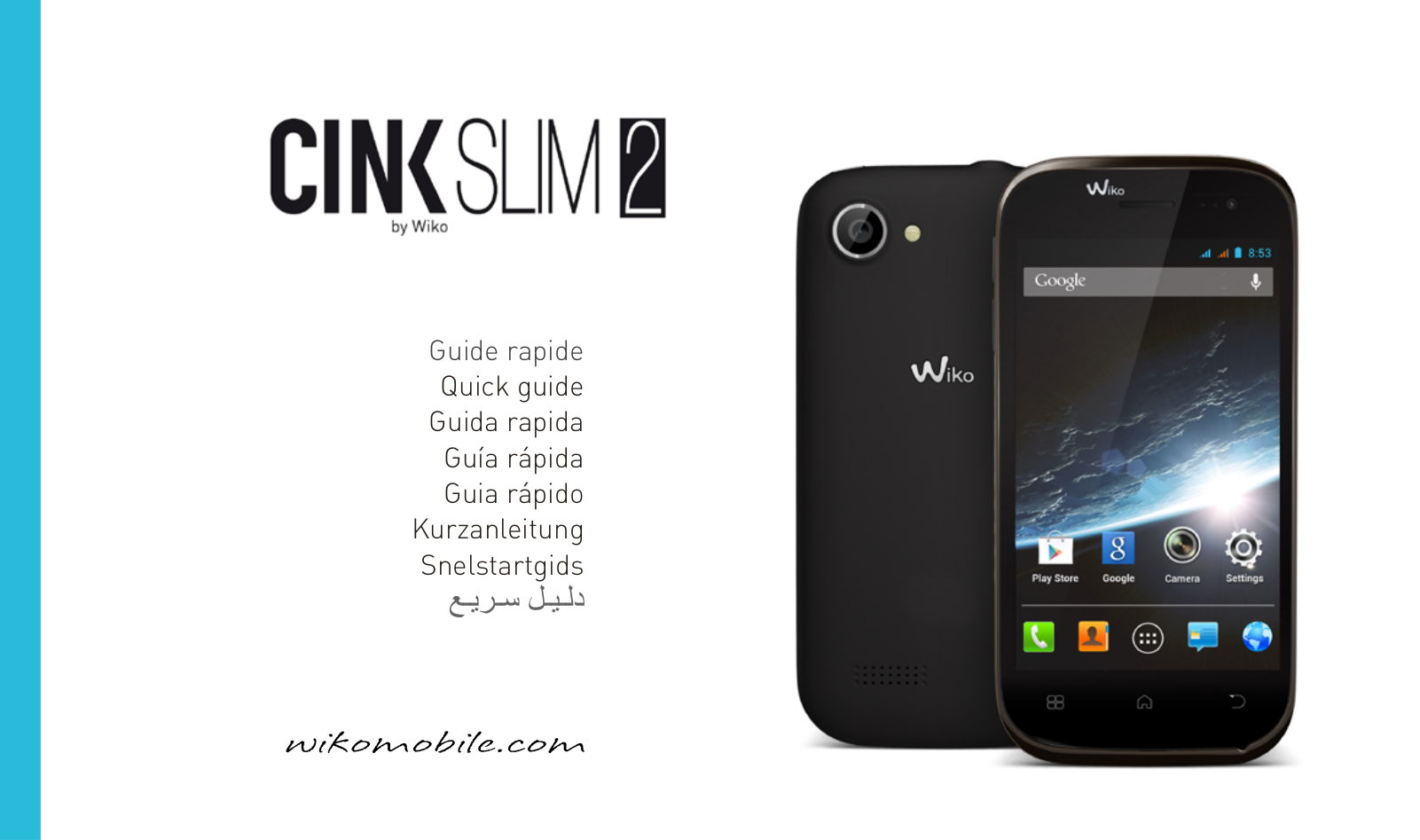 Wiko Cink Slim 2 Manual de Consulta Rápida