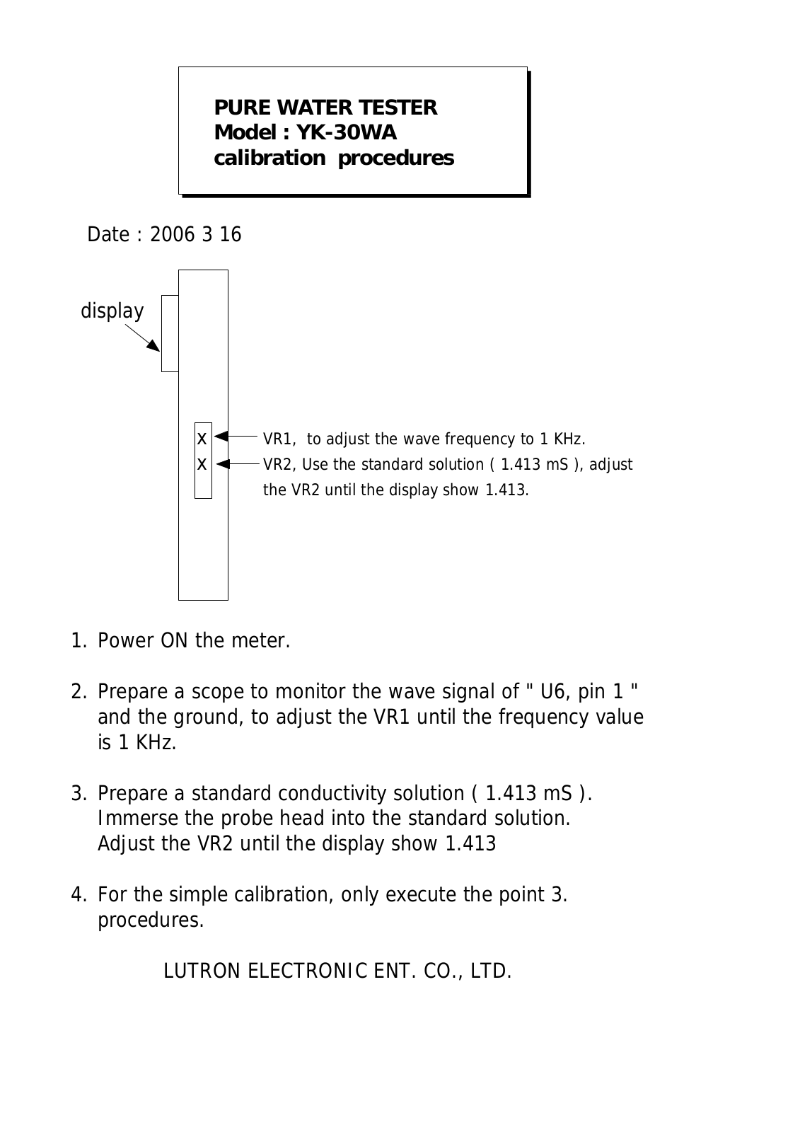 VOLTCRAFT WA-100 ATC User guide