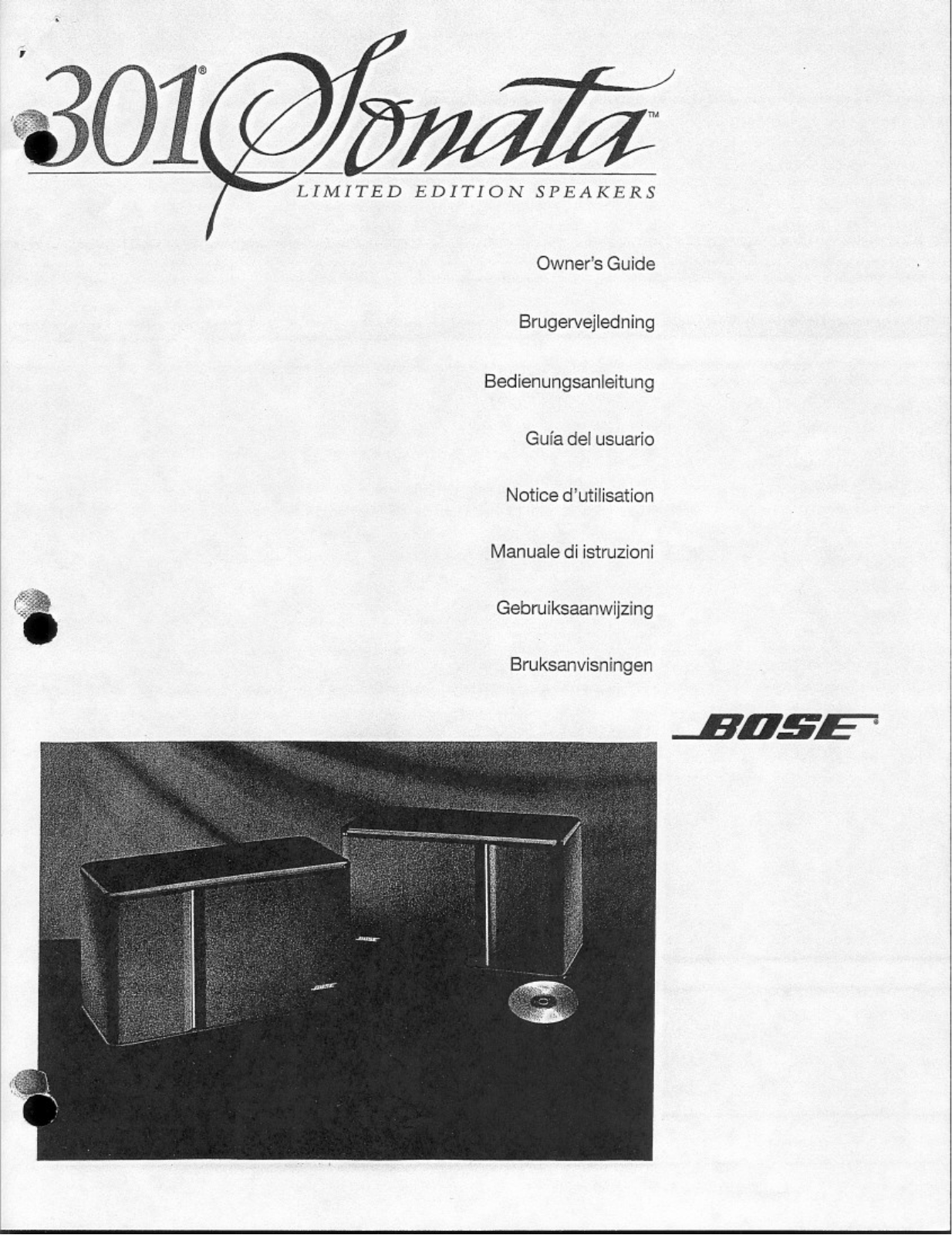 Bose 301 SONATA Owner Manual