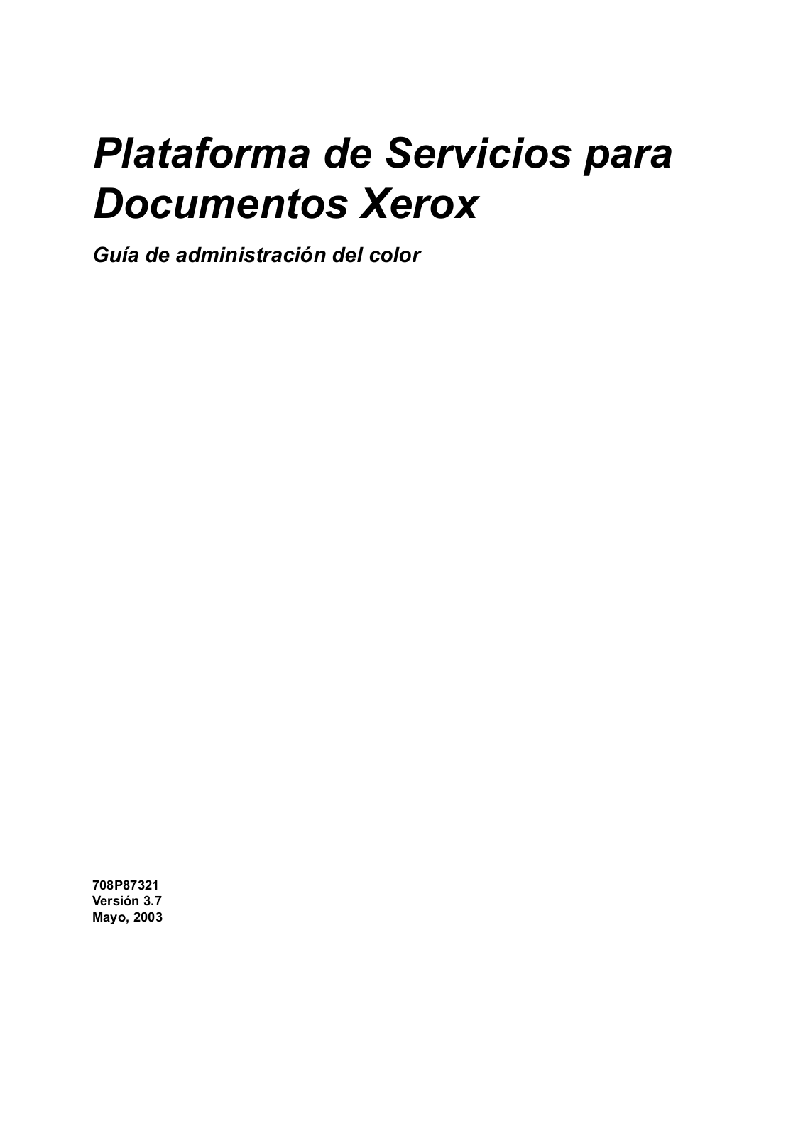 Xerox DocuColor 250 Management Guide