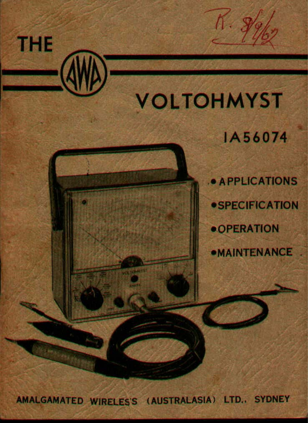 Awa 1a56074 User Manual