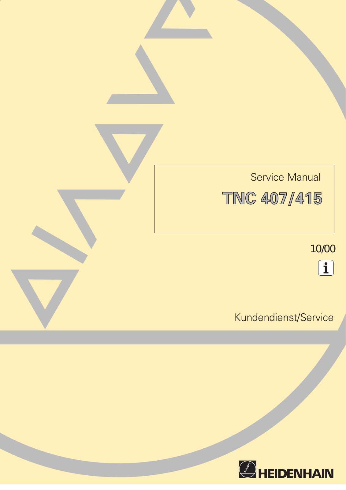 HEIDENHAIN TNC 407 User Manual