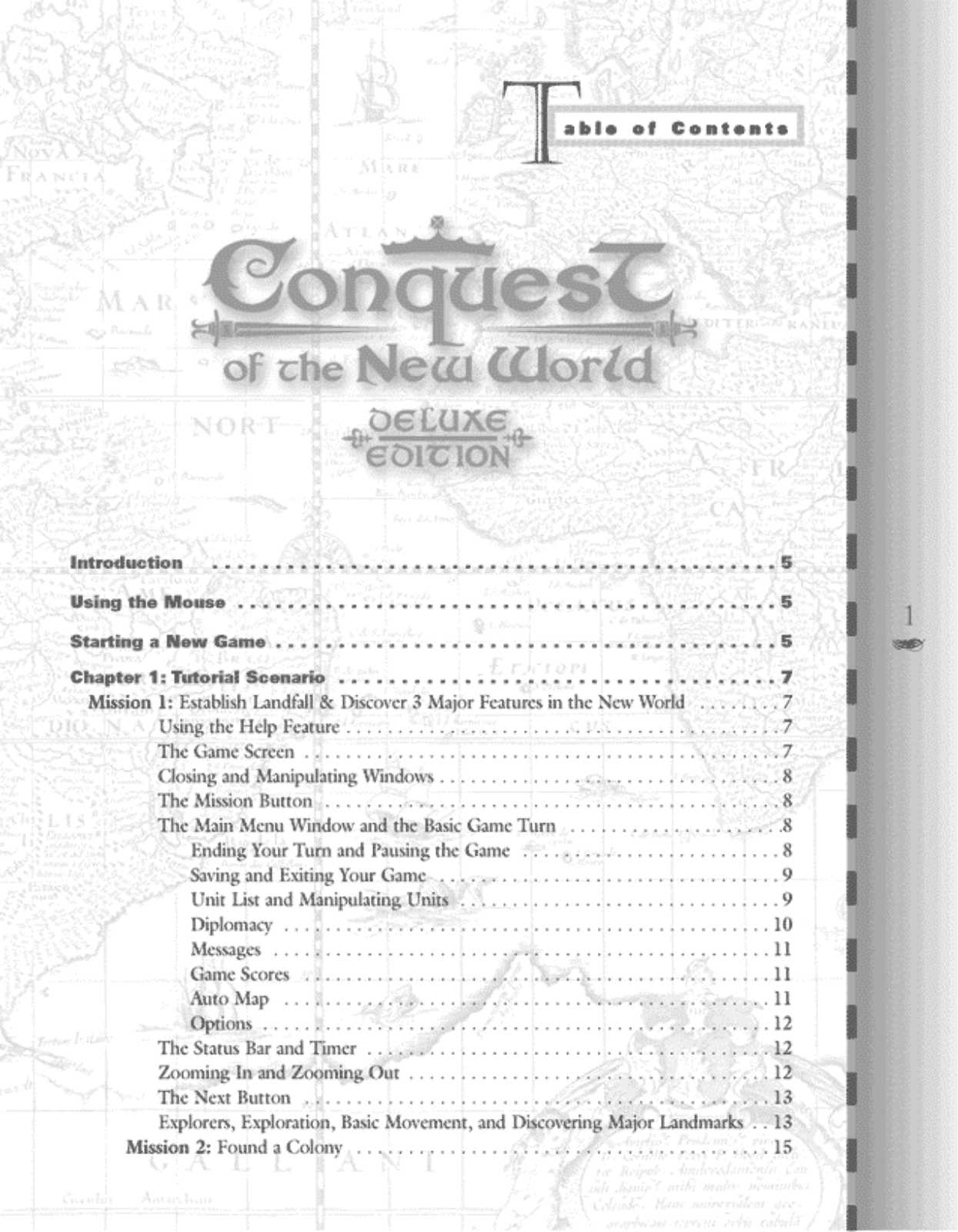 Games PC CONQUEST OF THE NEW WORLD-DELUXE EDITION User Manual