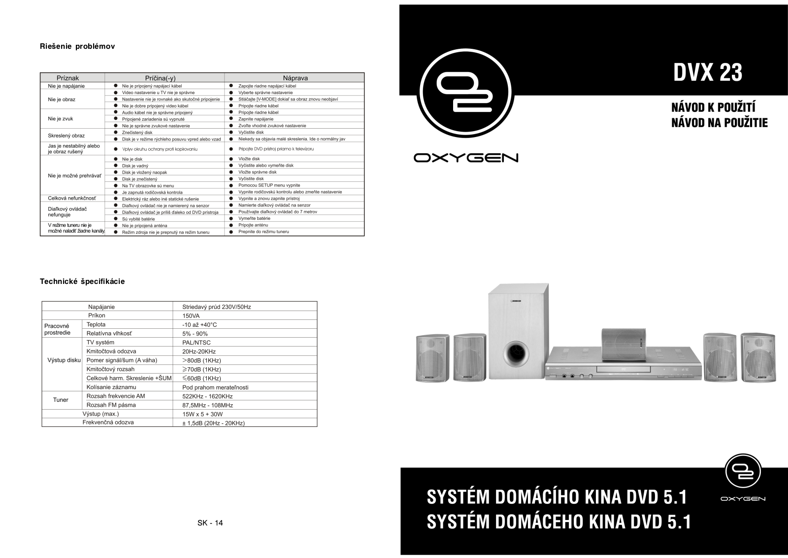 Oxygen DVX 23 User Manual