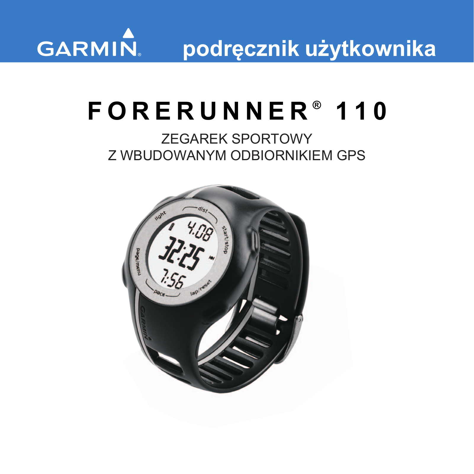 Garmin Forerunner 110 User's Guide