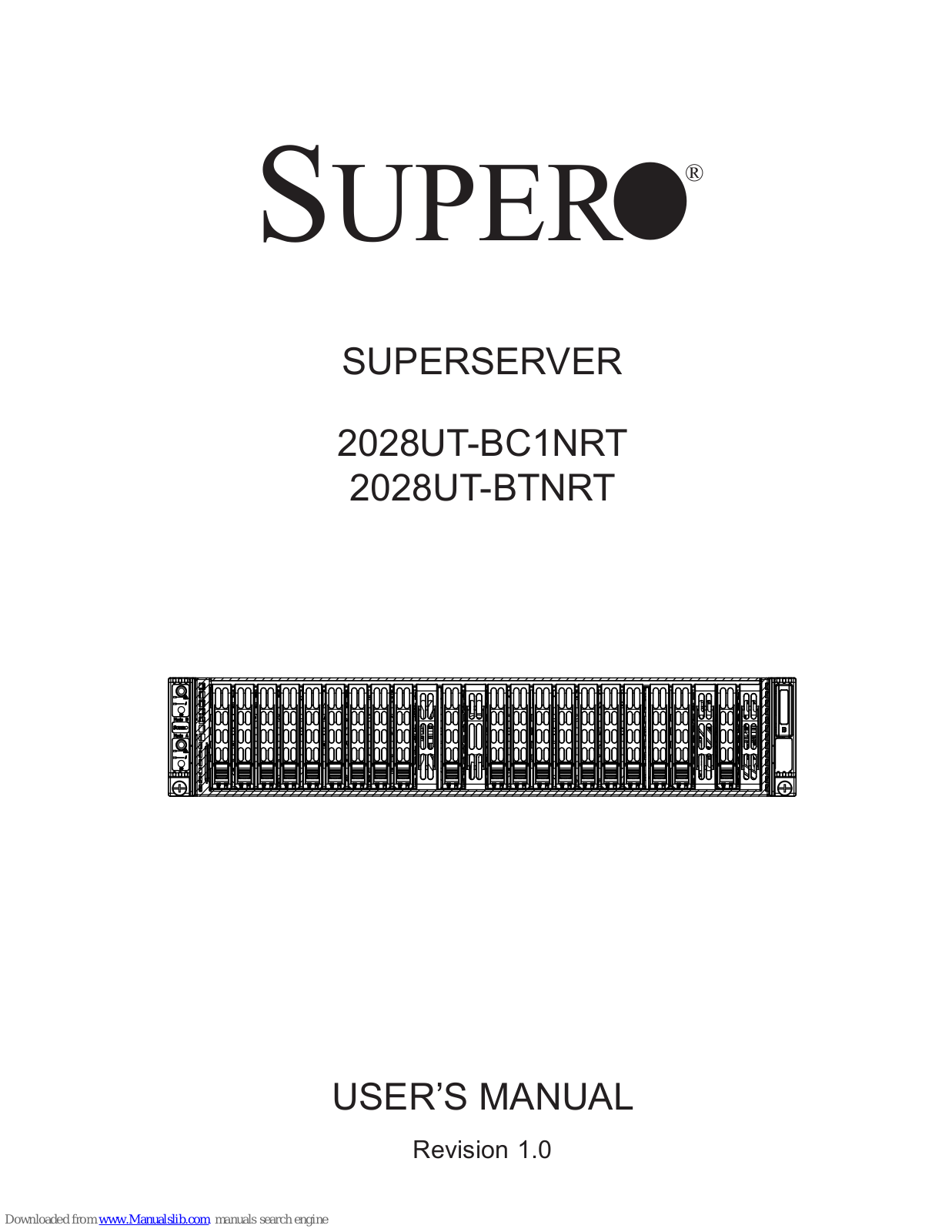 Supermicro 2028UT-BC1NRT, 2028UT-BTNRT User Manual