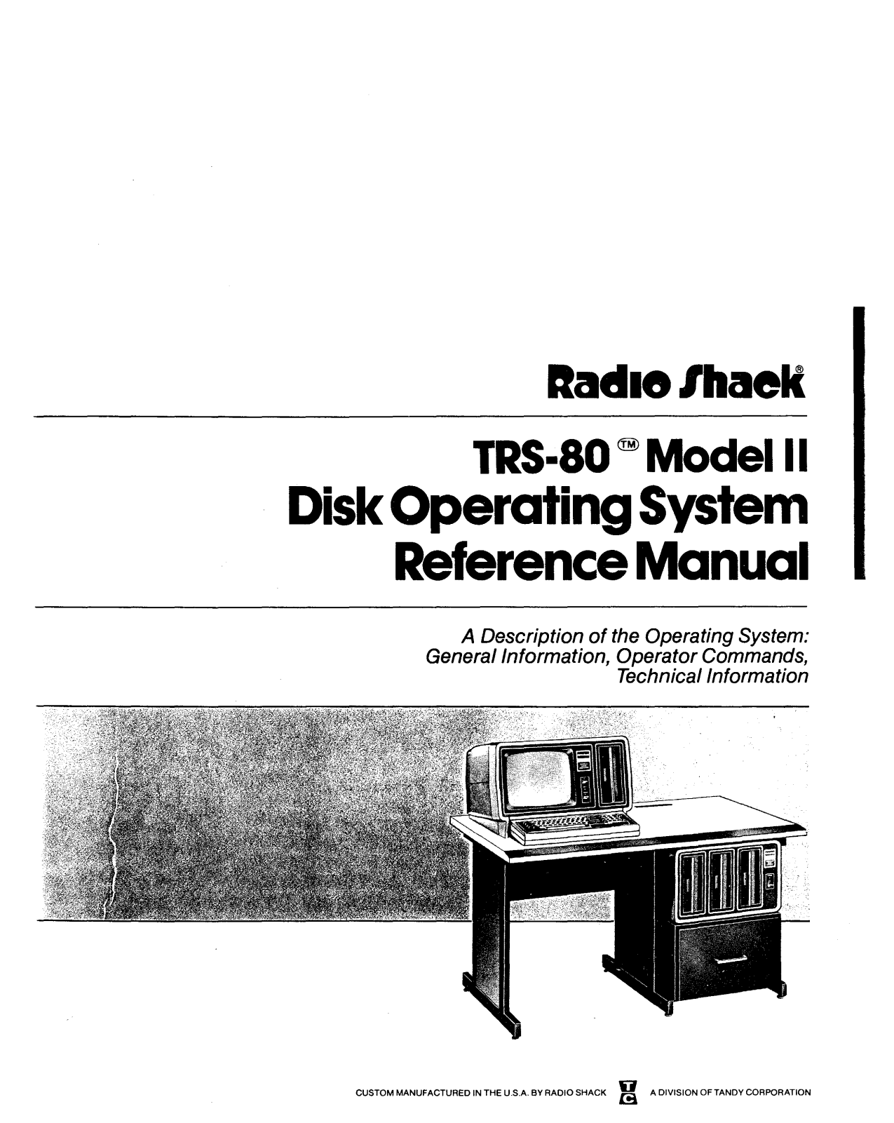 Radio Shack TRS-80-II Reference Manual - ManualMachine.com