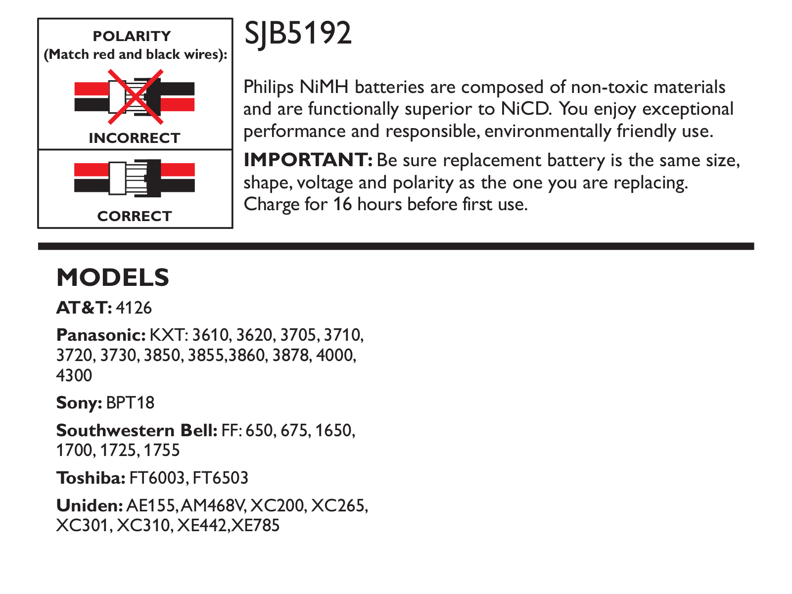 Philips SJB5192-17 User Manual